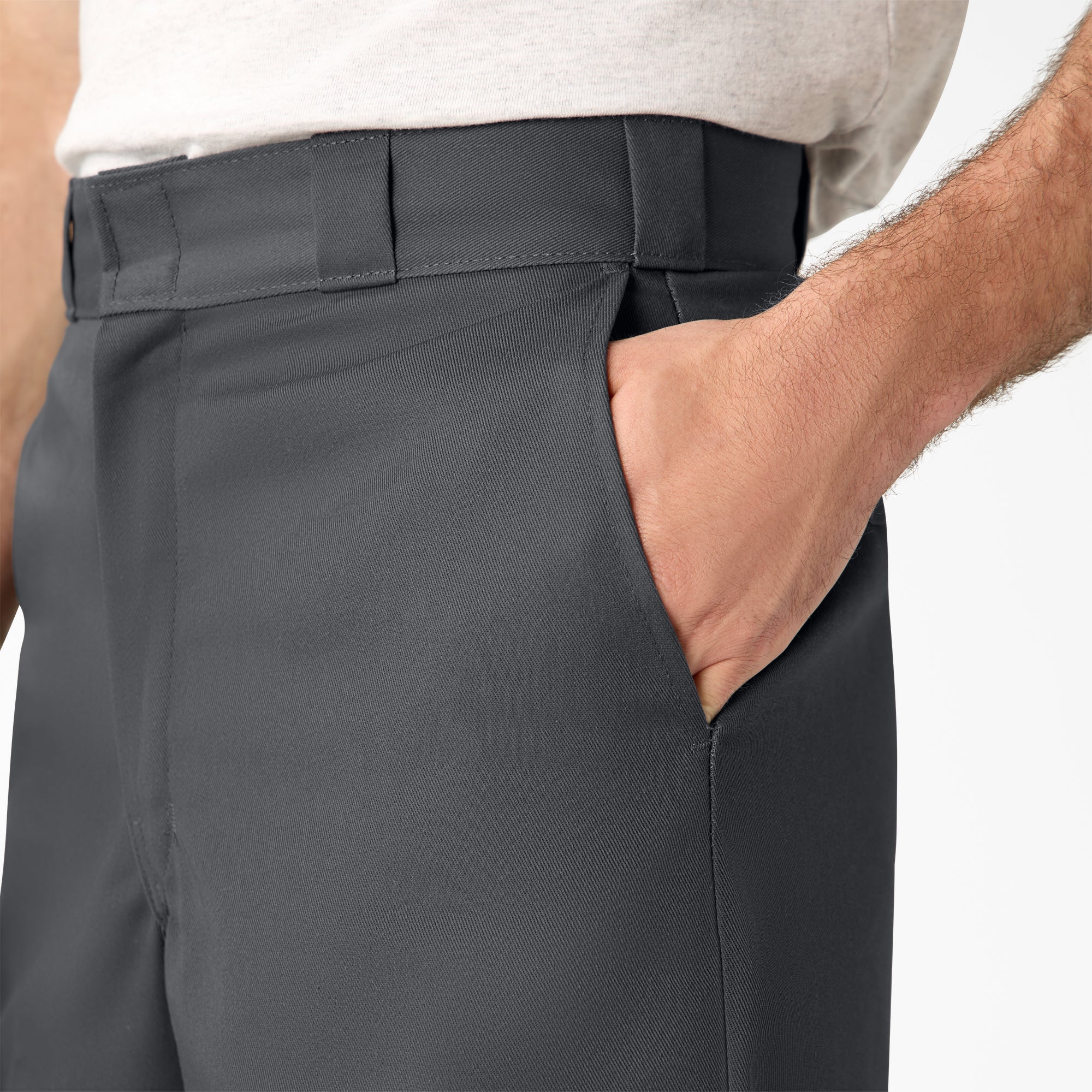 Loose Fit Flat Front Work Shorts, 13" - Image 7