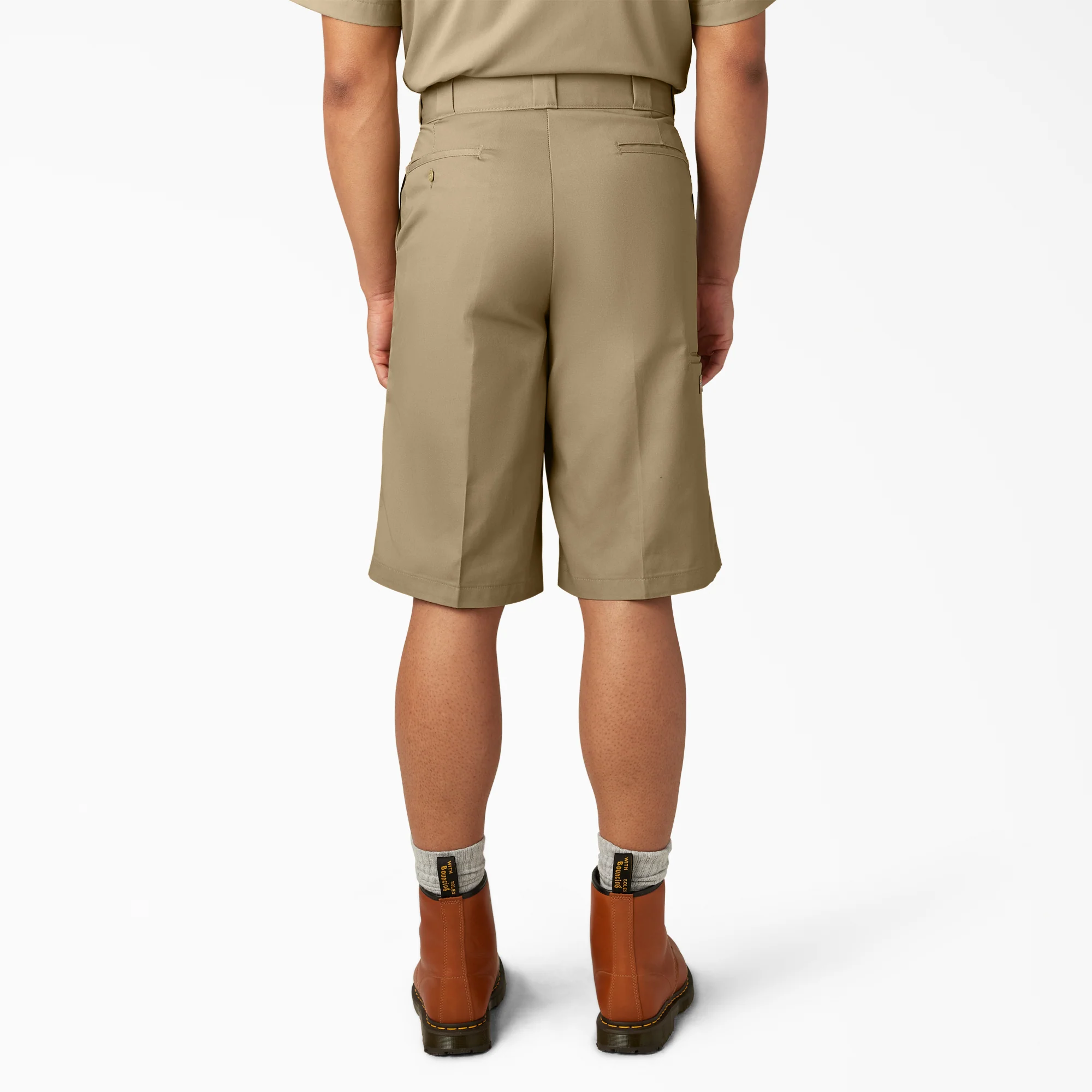 Loose Fit Flat Front Work Shorts, 13" - Image 2