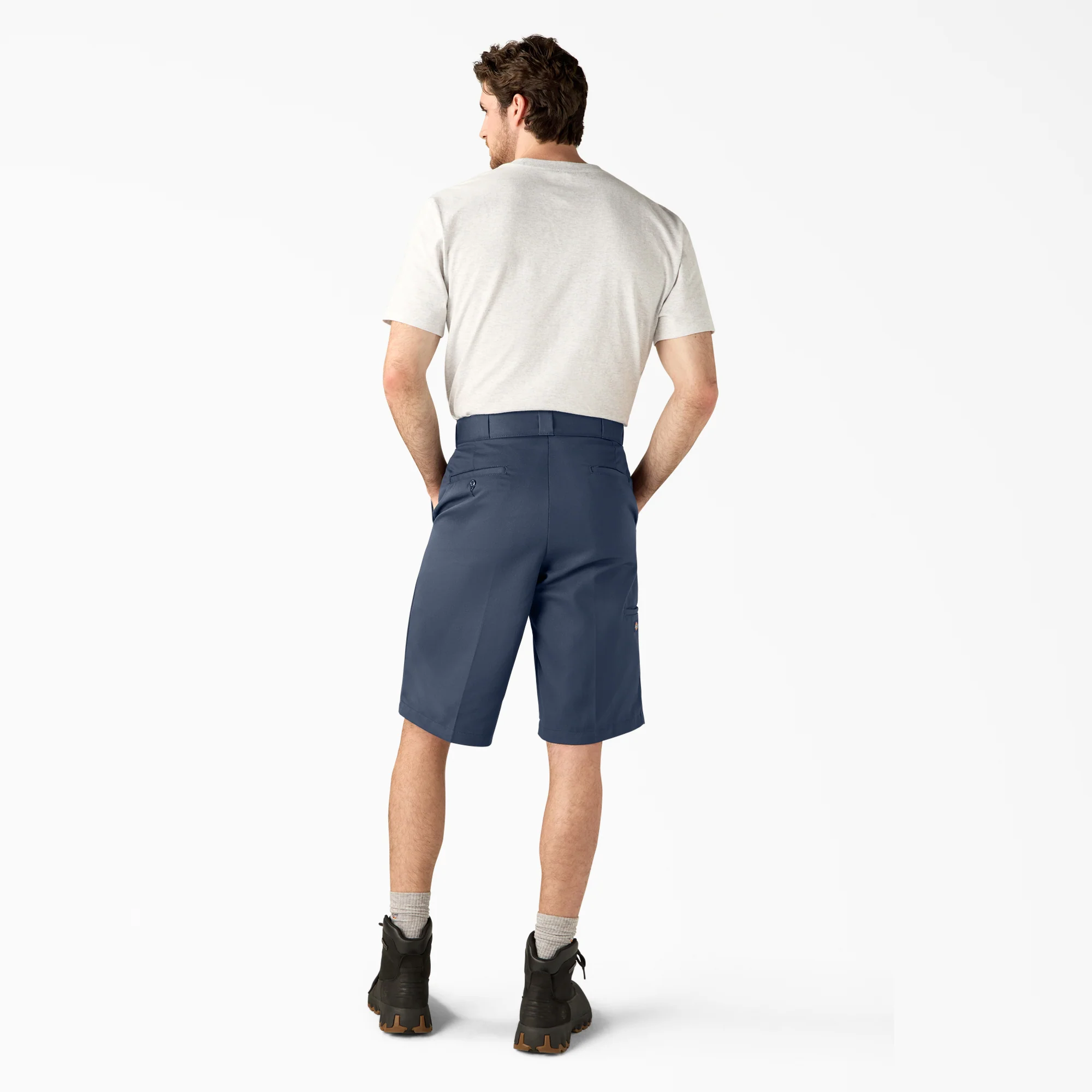Loose Fit Flat Front Work Shorts, 13" - Image 6