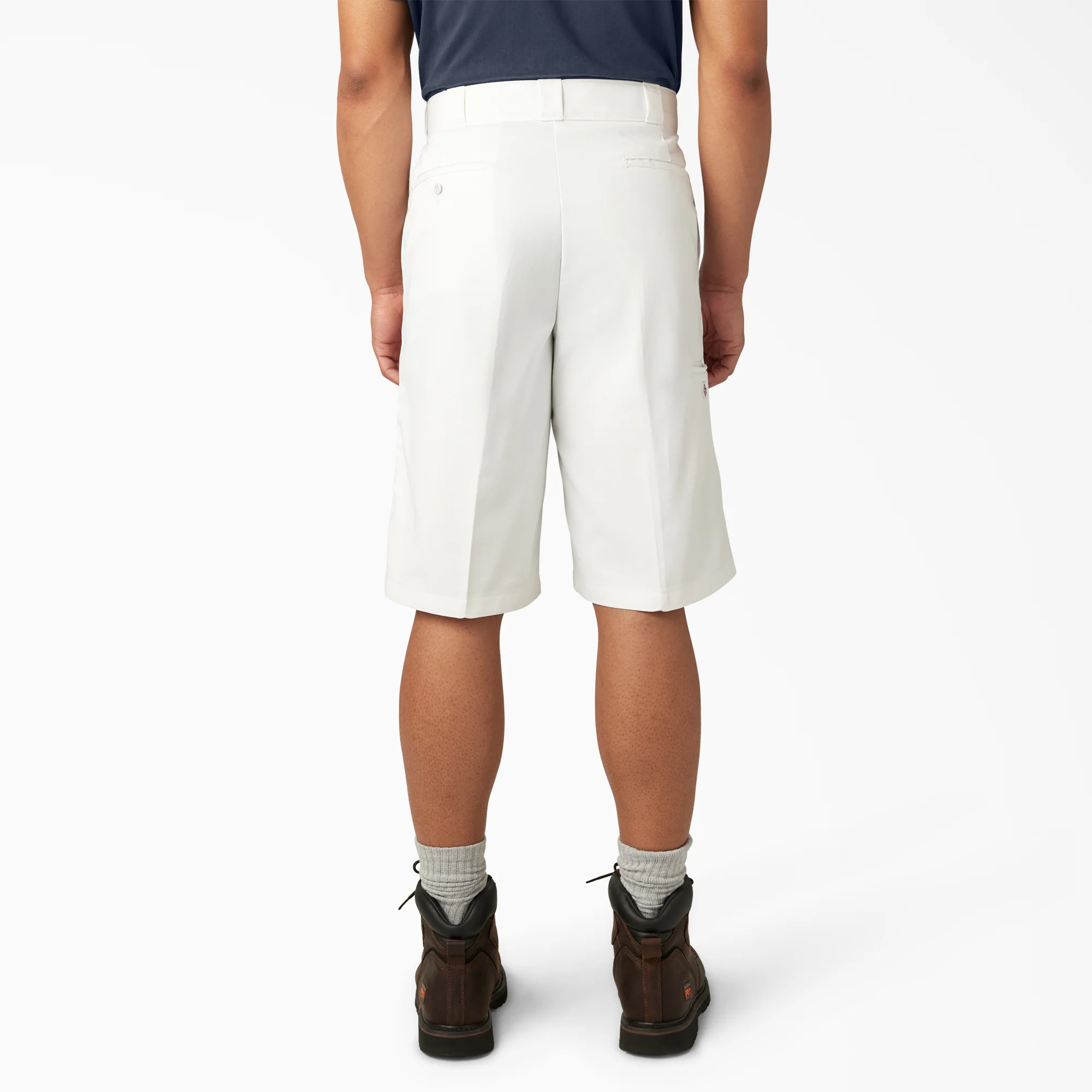 Loose Fit Flat Front Work Shorts, 13" - Image 2