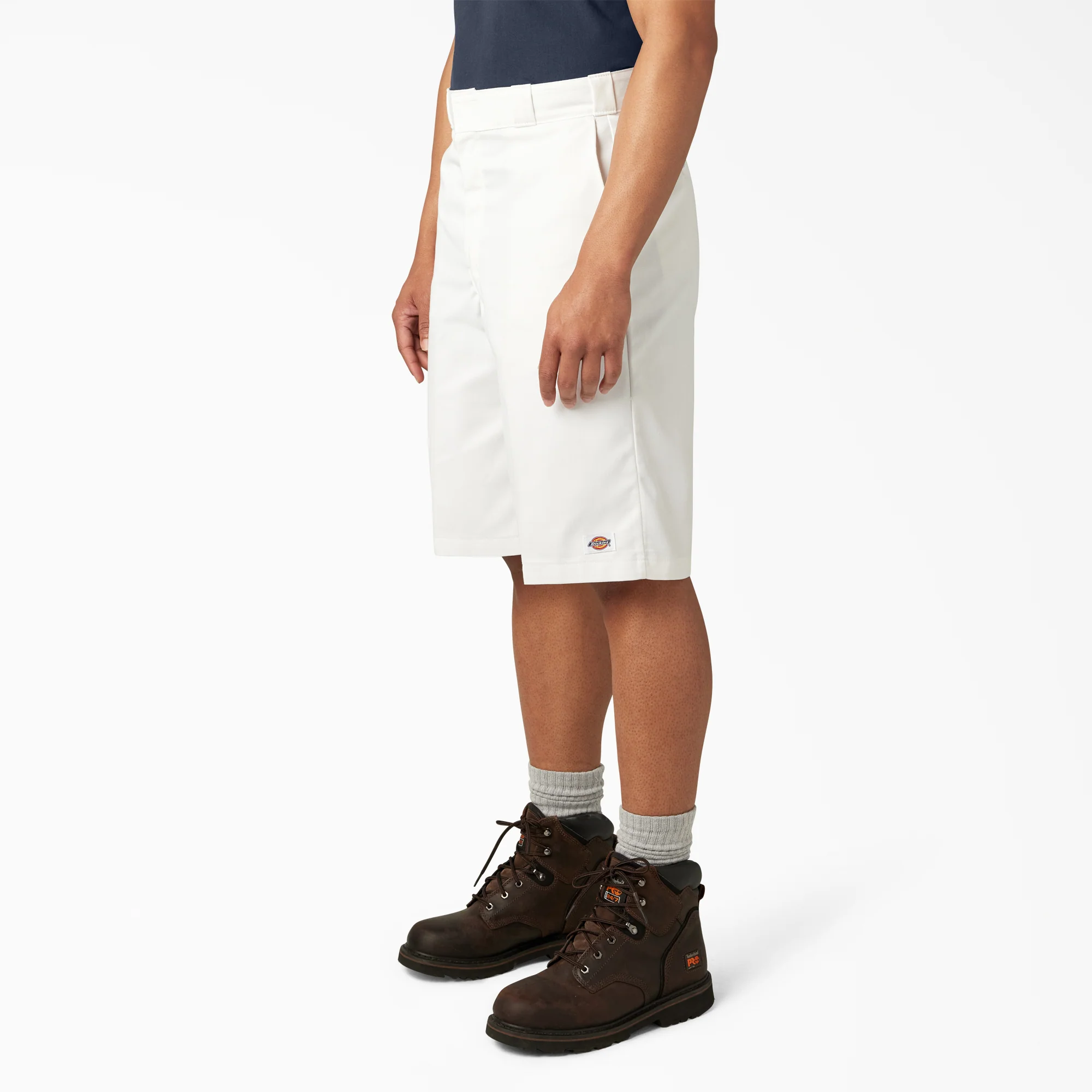 Loose Fit Flat Front Work Shorts, 13" - Image 3