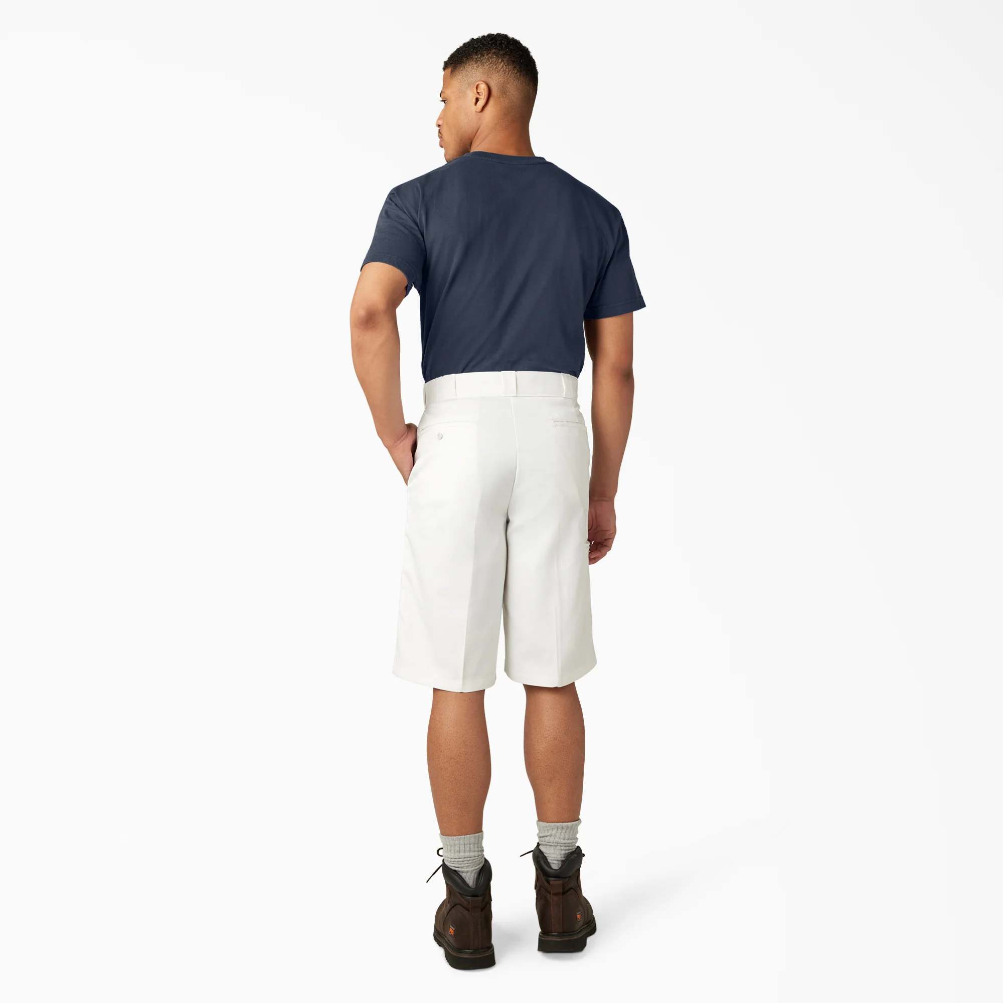 Loose Fit Flat Front Work Shorts, 13" - Image 6
