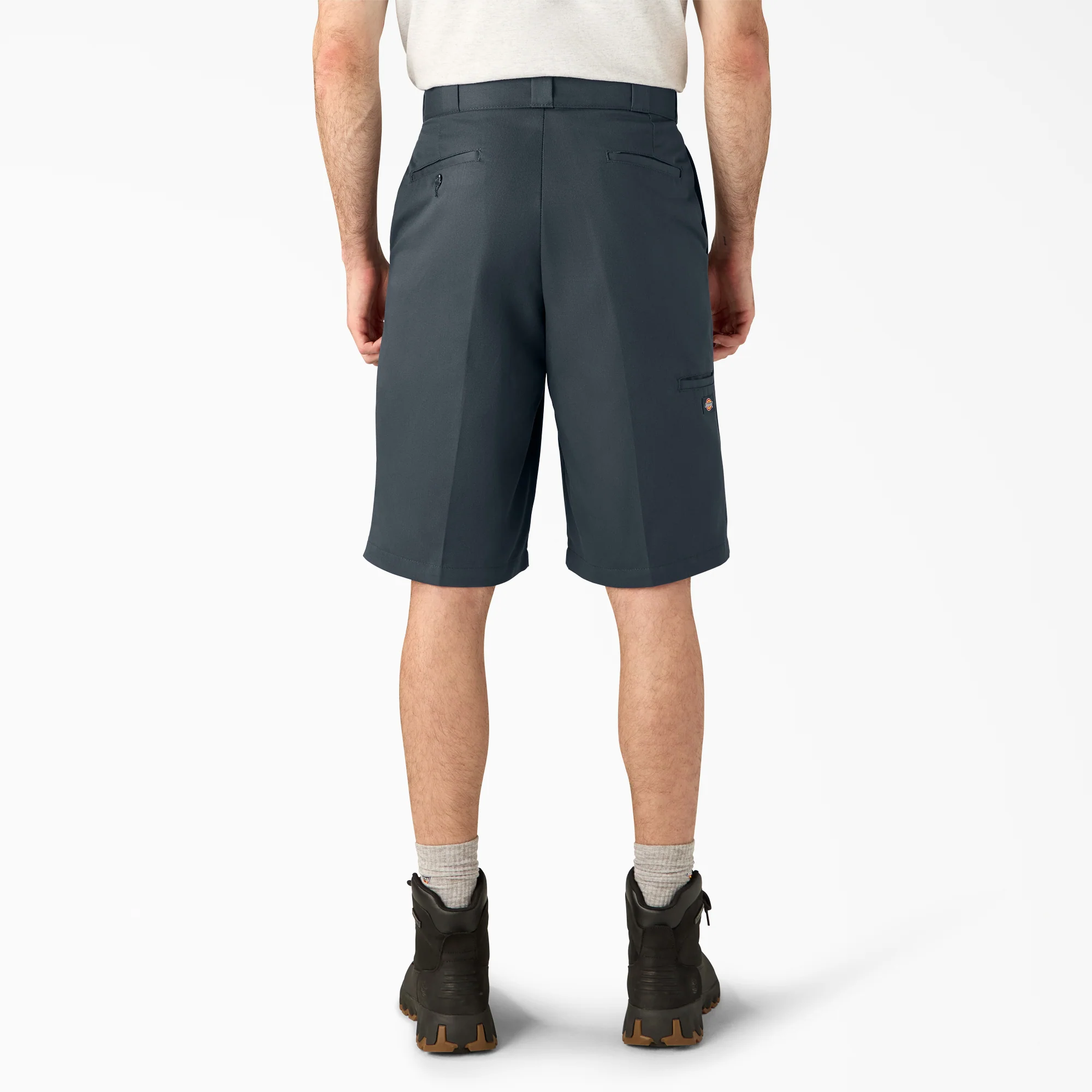 Loose Fit Flat Front Work Shorts, 13" - Image 2