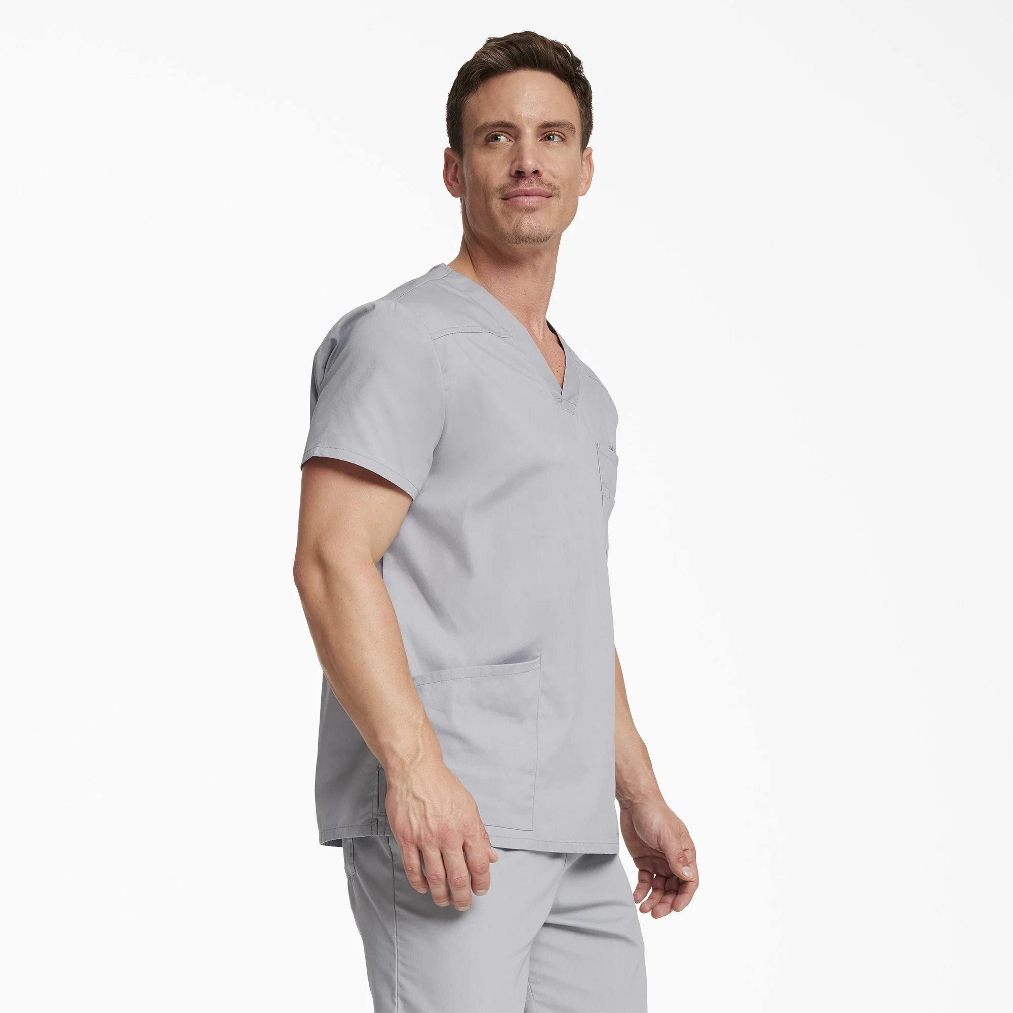 Men's EDS Signature V-Neck Scrub Top - Image 4