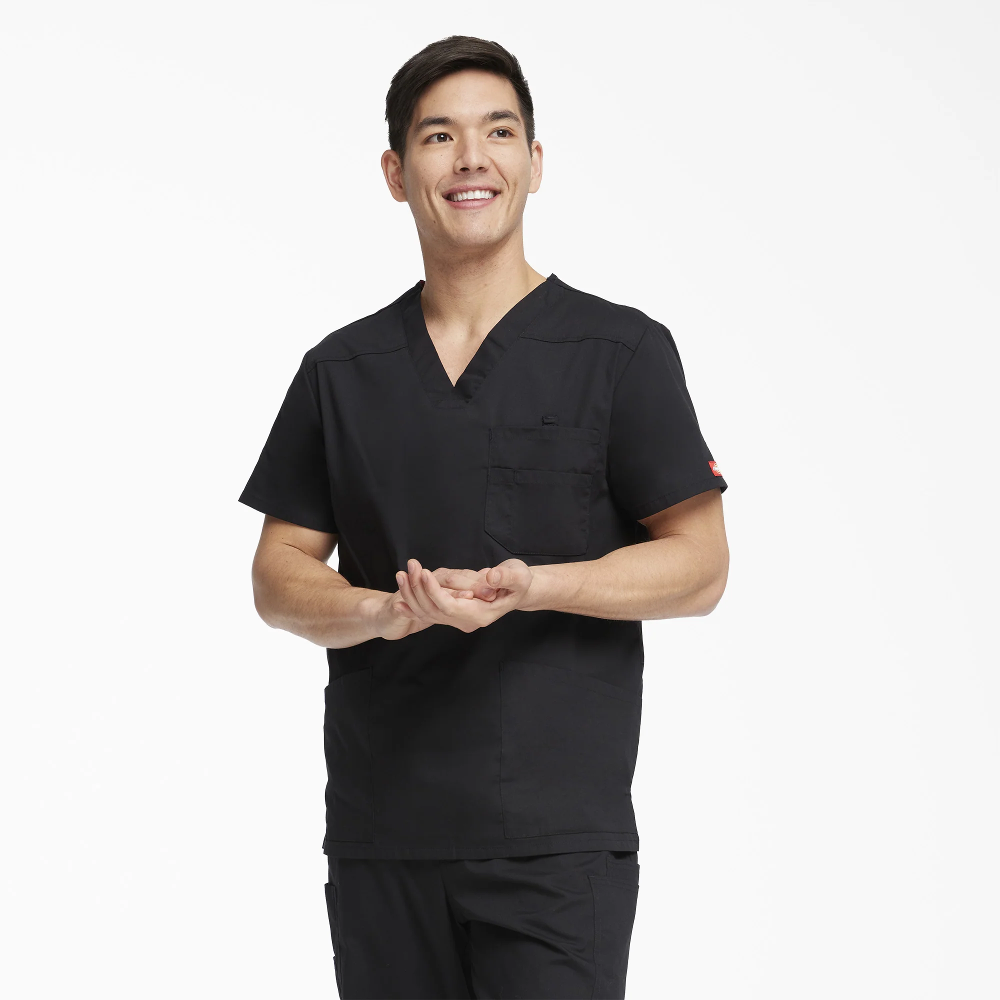 Men's EDS Signature V-Neck Scrub Top - Image 3