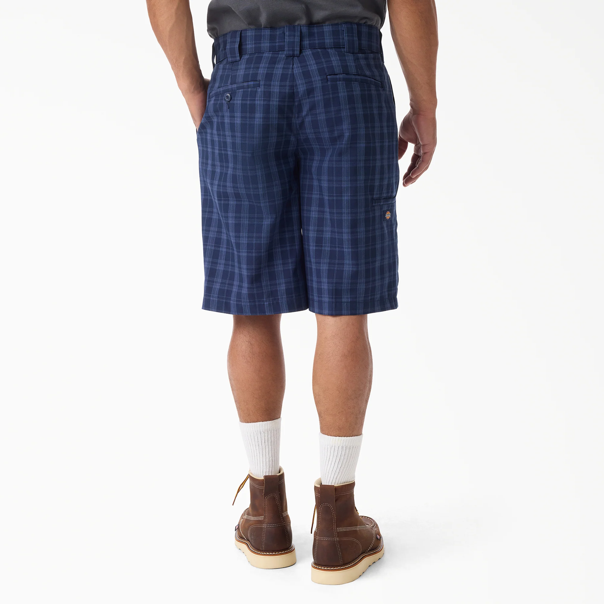 Plaid Work Shorts, 11" - Image 2