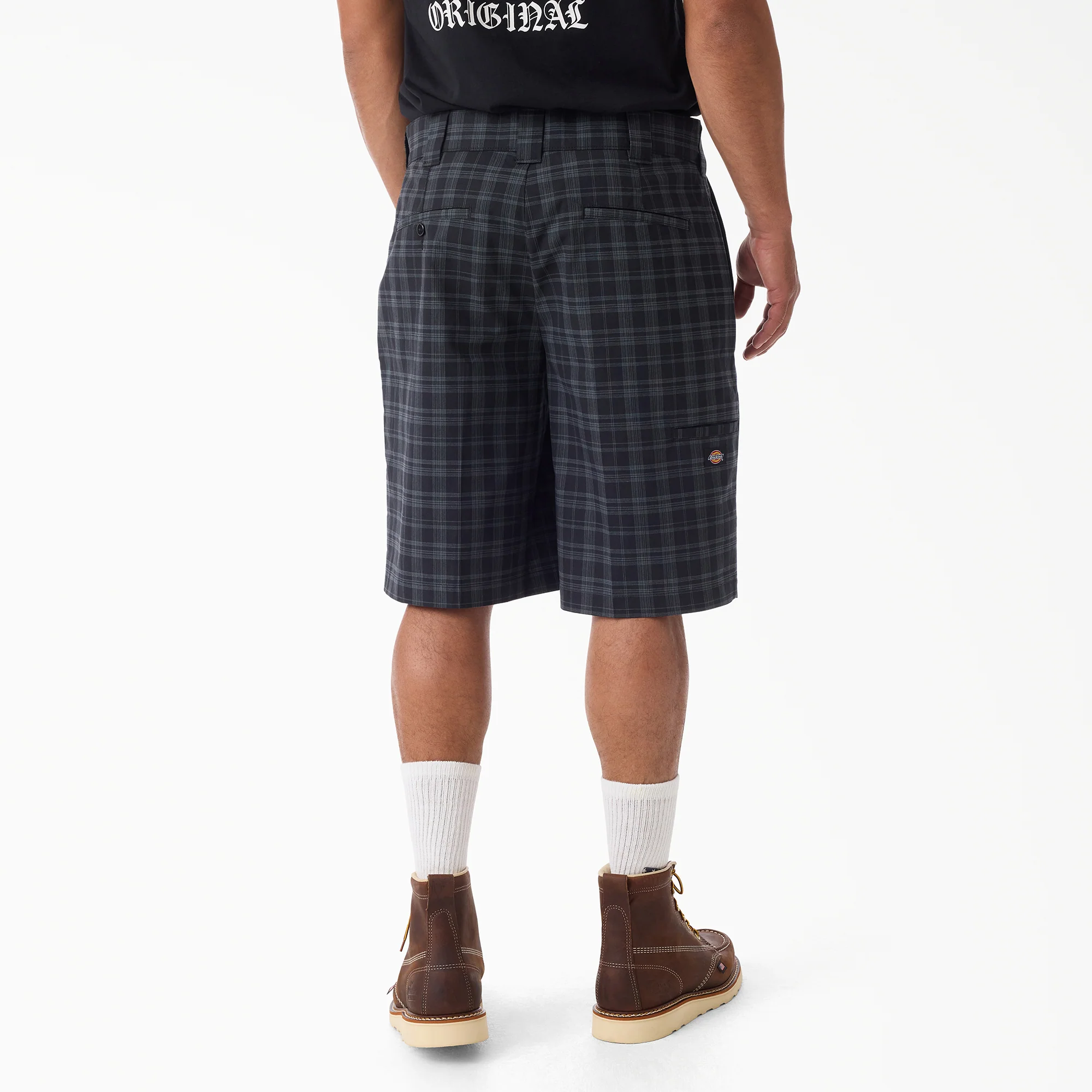 Plaid Work Shorts, 11" - Image 2