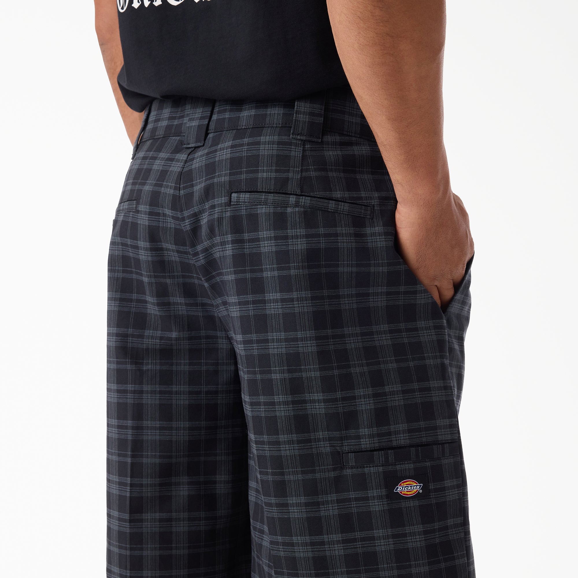 Plaid Work Shorts, 11" - Image 6