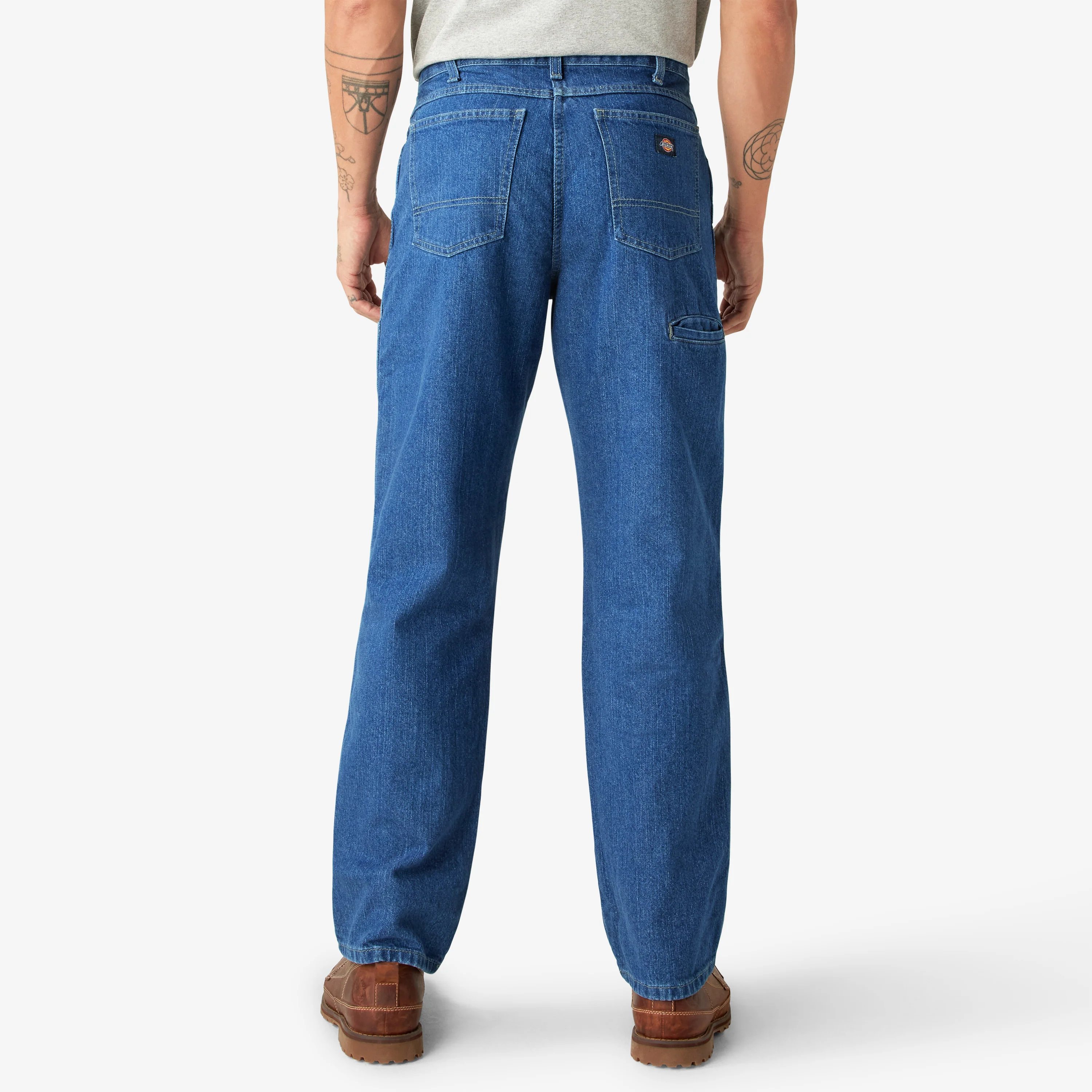 Relaxed Fit Double Knee Jeans - Image 2