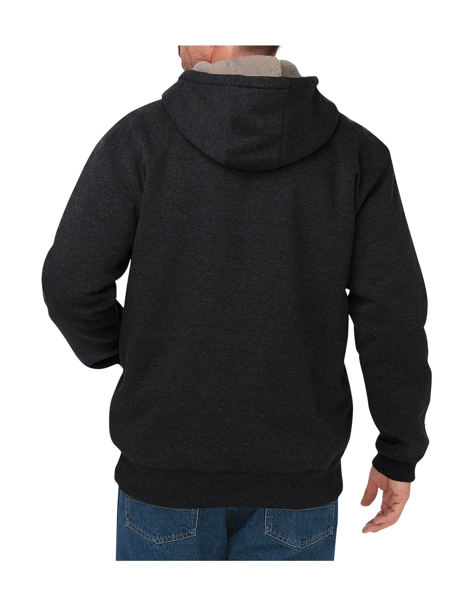 Sherpa Lined Fleece Hoodie - Image 2