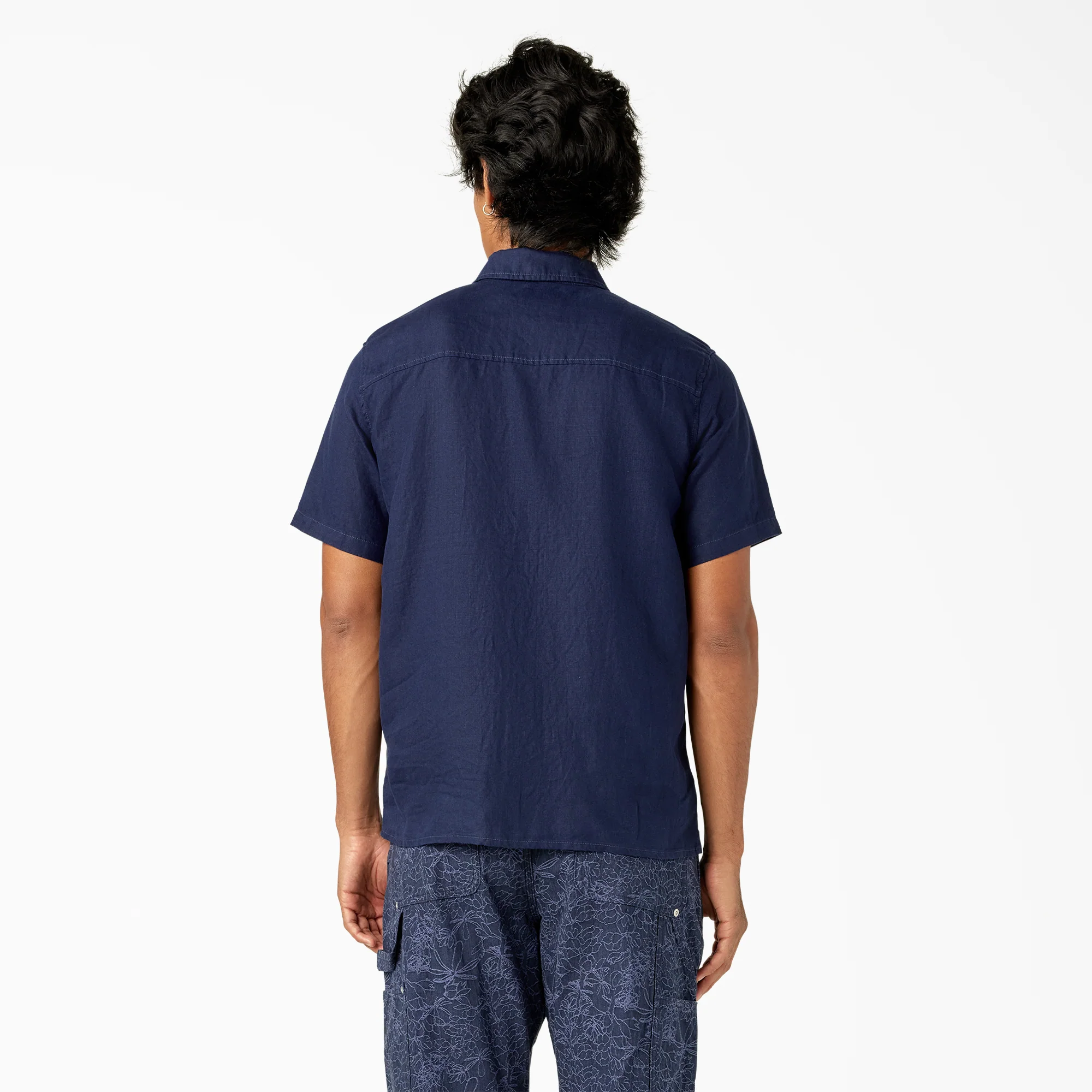 Short Sleeve Linen Work Shirt - Image 2