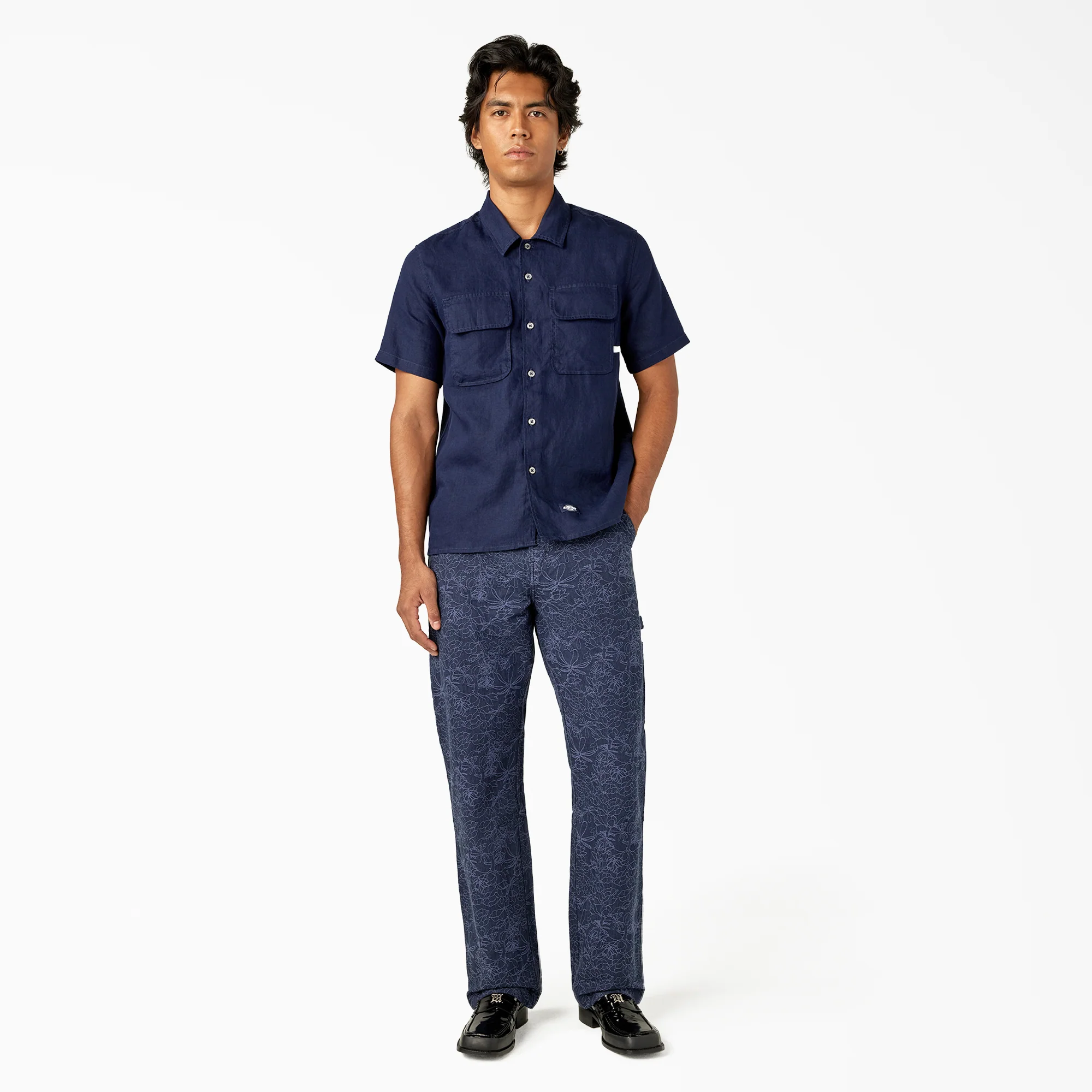 Short Sleeve Linen Work Shirt - Image 5