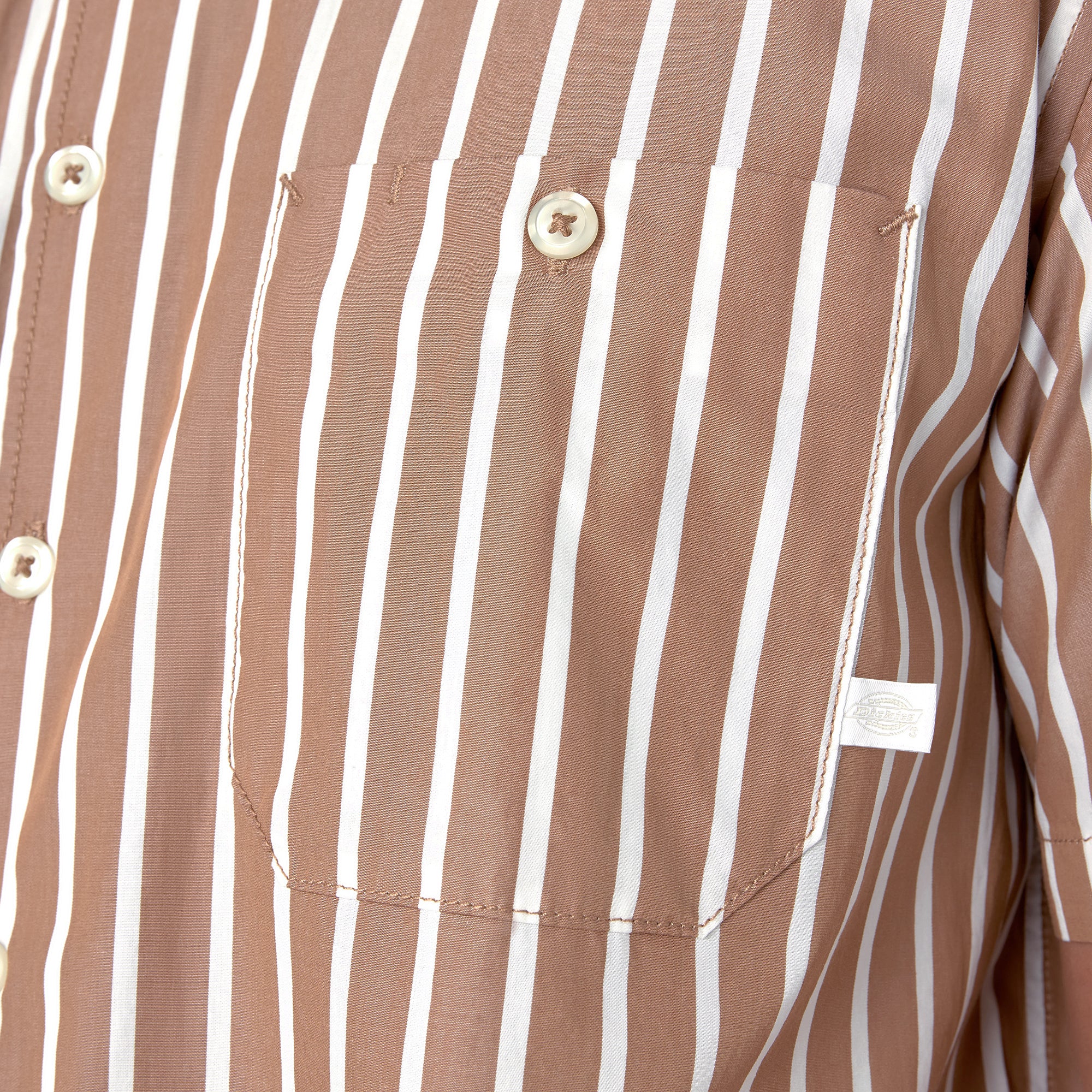 Short Sleeve Striped Service Shirt - Image 7