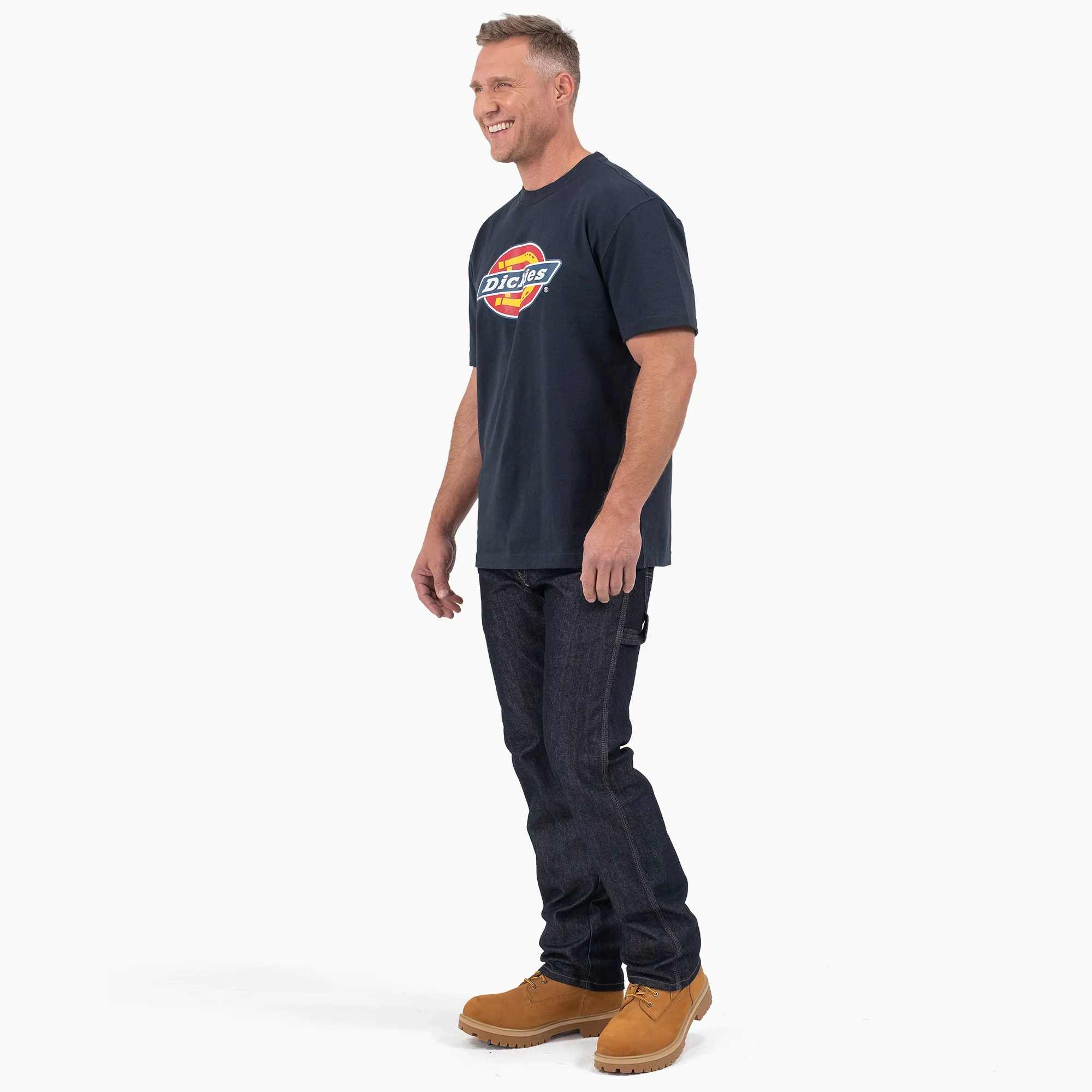 Short Sleeve Tri-Color Logo Graphic T-Shirt - Image 3