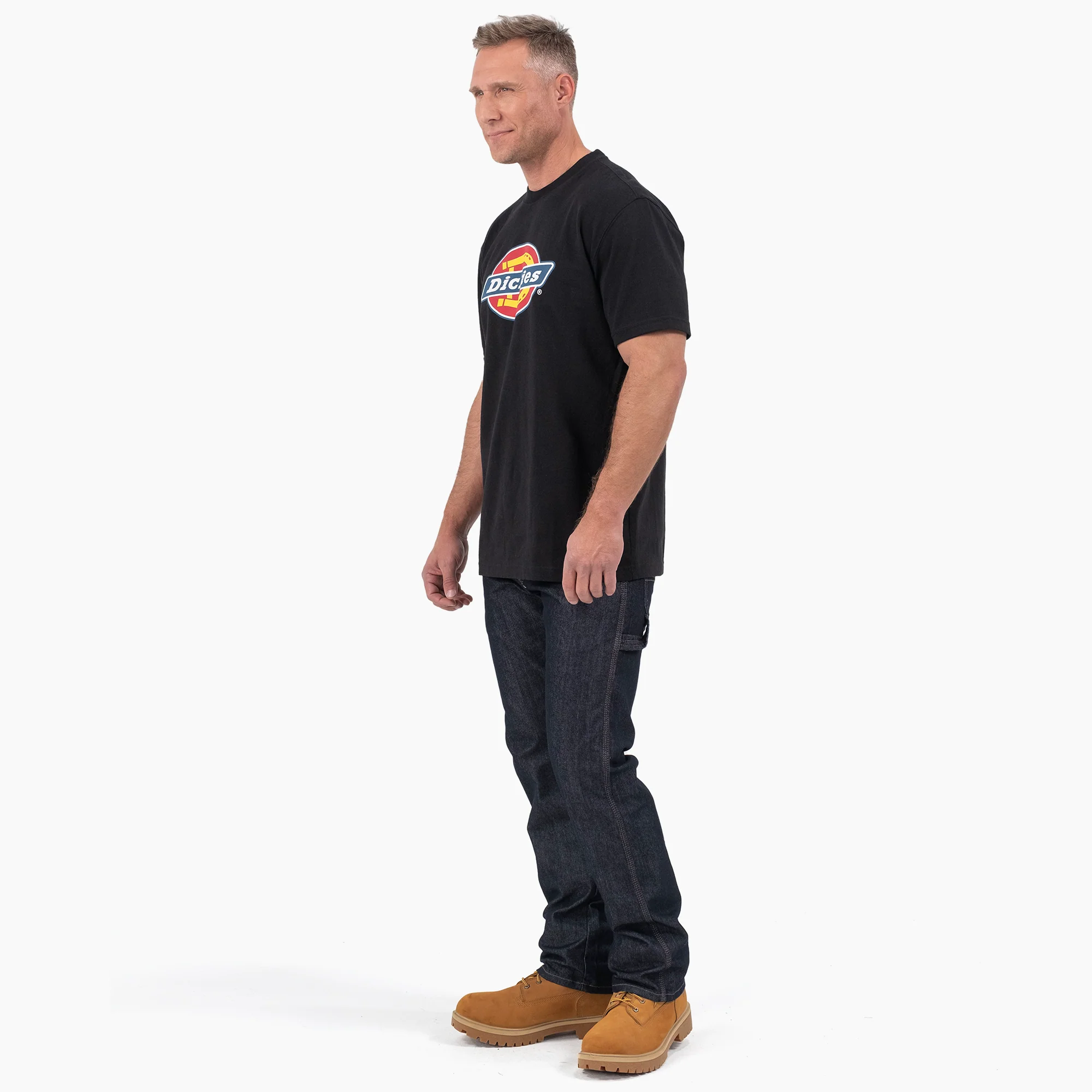 Short Sleeve Tri-Color Logo Graphic T-Shirt - Image 3