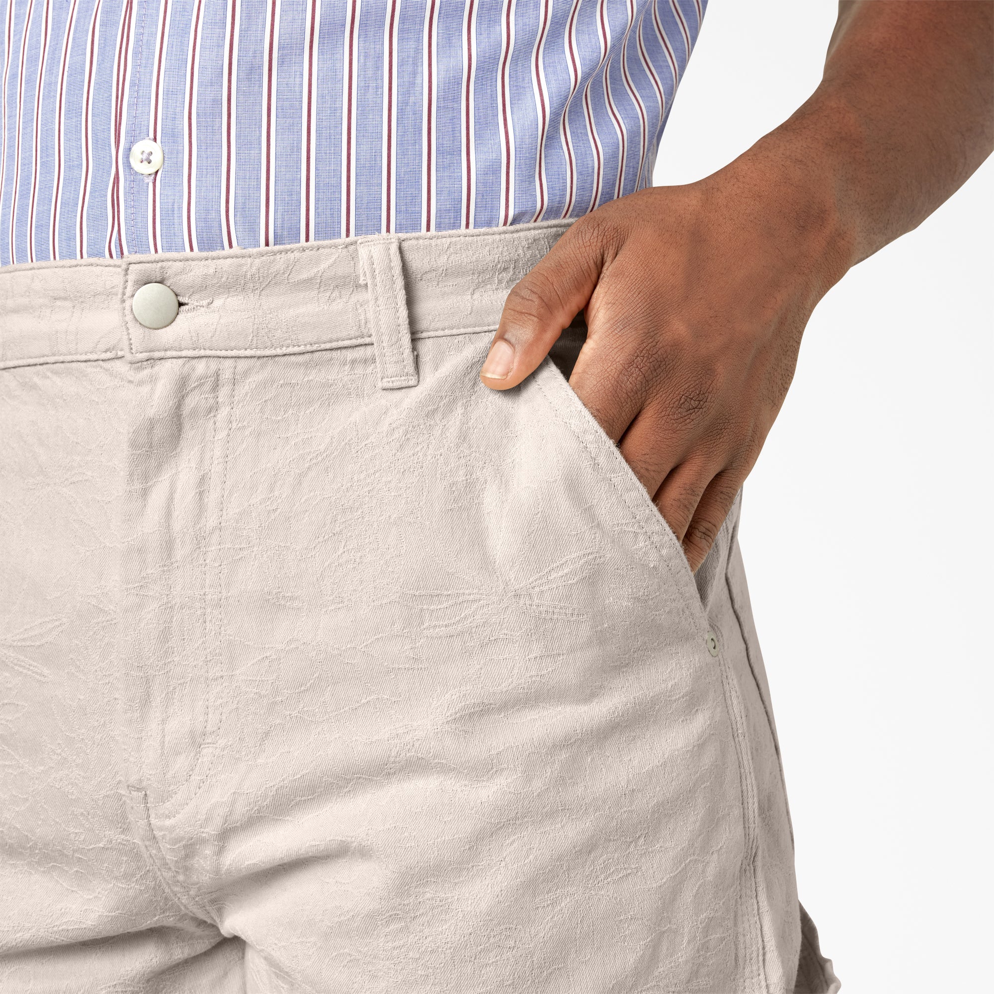 Tonal Jacquard Painter's Shorts, 11" - Image 7