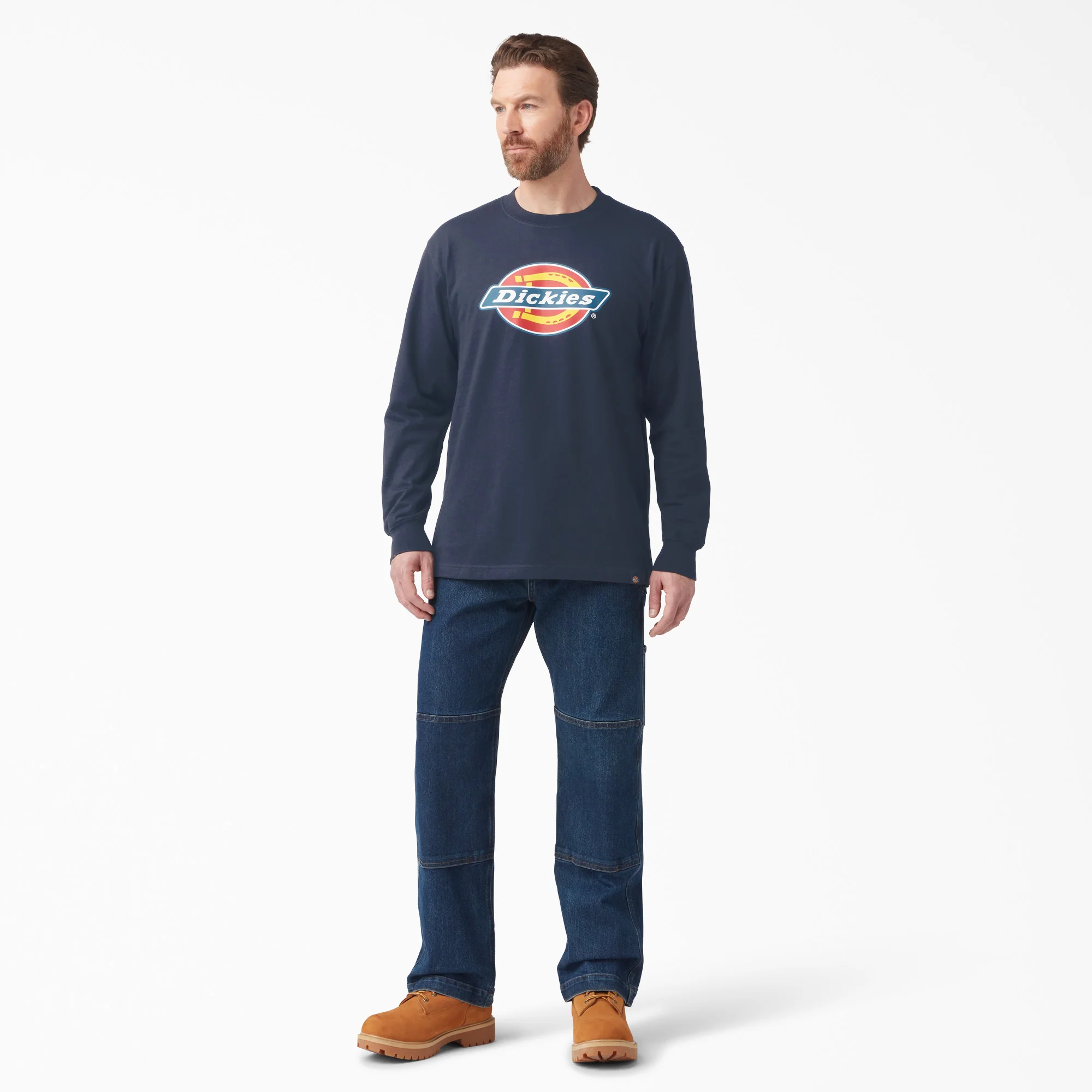 Tri-Color Logo Graphic Long Sleeve T-Shirt - Image 4