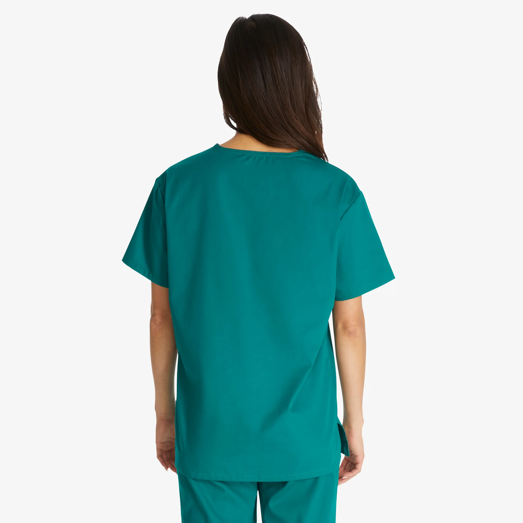 Unisex EDS Signature V-Neck Scrub Top - Image 2