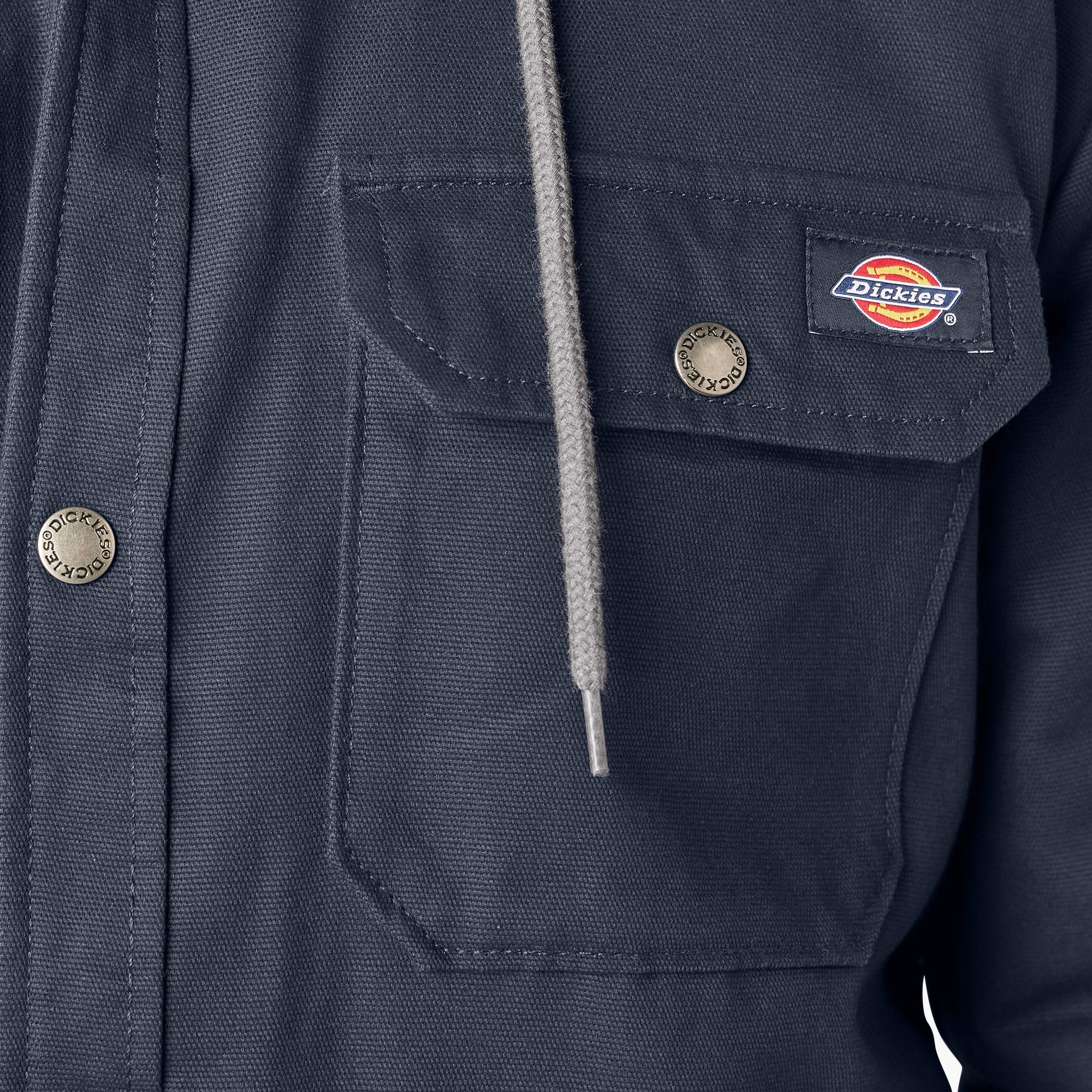 Water Repellent Duck Hooded Shirt Jacket - Image 7