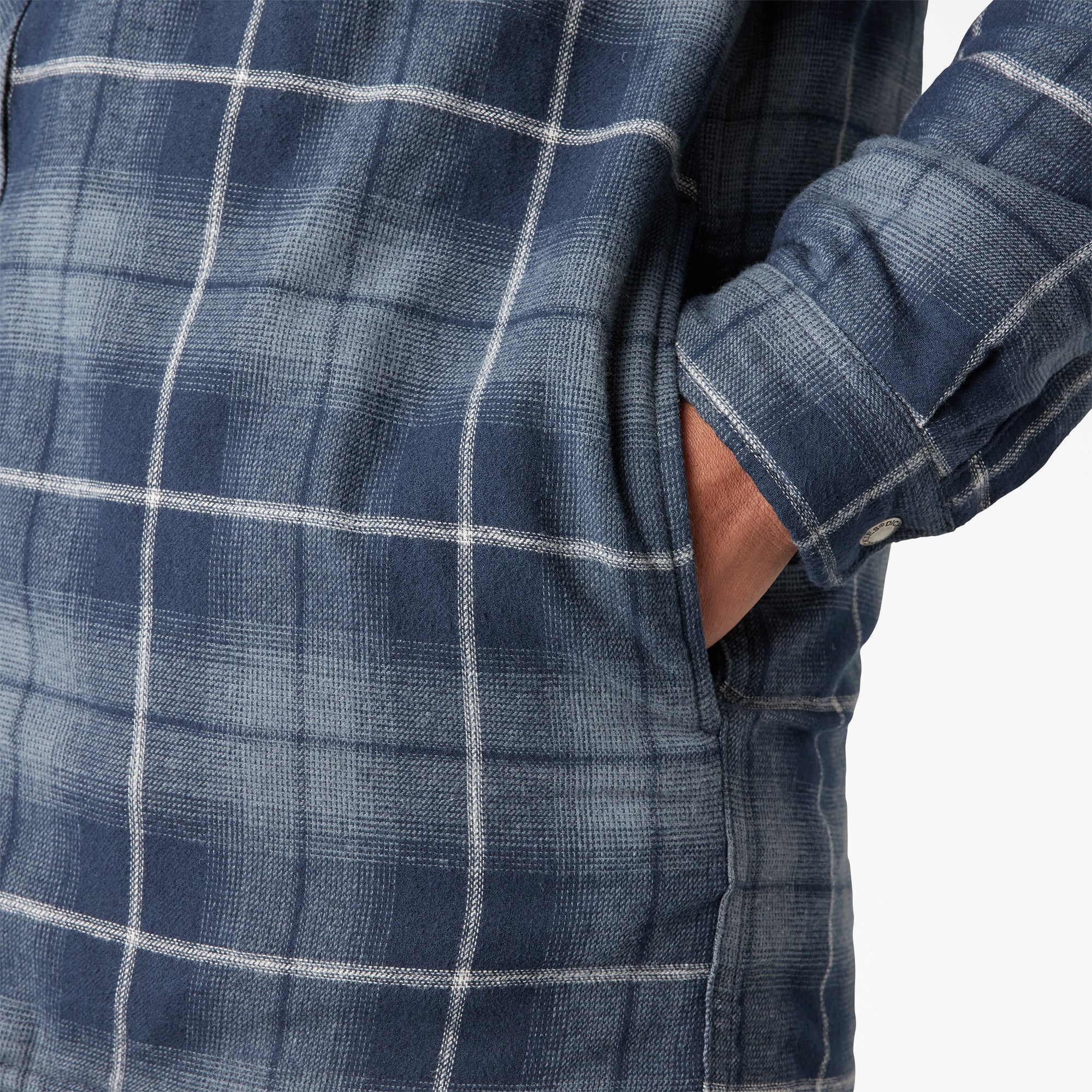 Water Repellent Flannel Hooded Shirt Jacket - Image 9