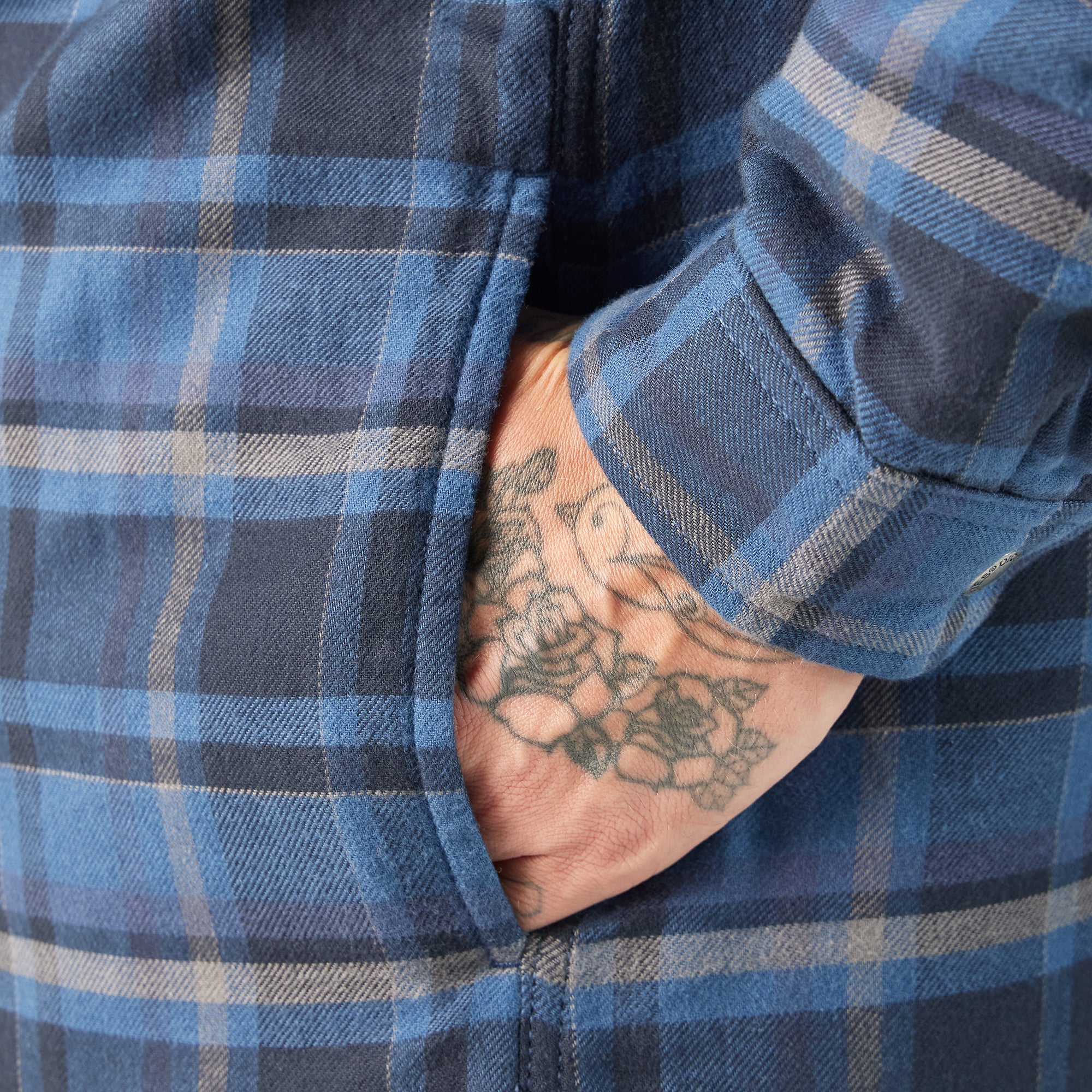 Water Repellent Flannel Hooded Shirt Jacket - Image 7