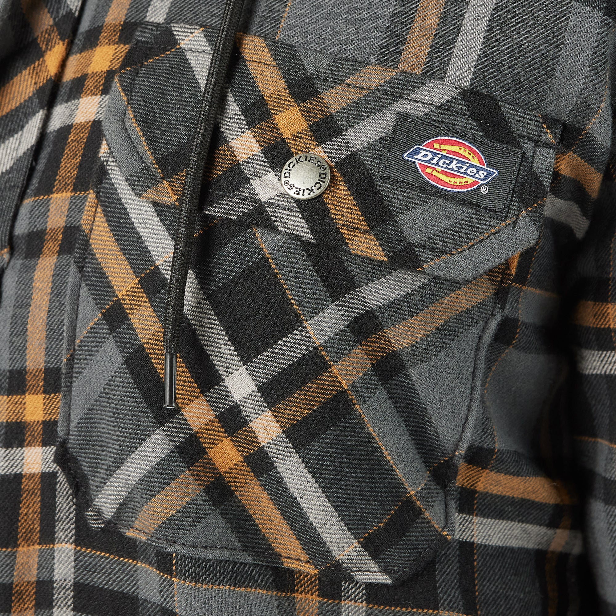 Water Repellent Flannel Hooded Shirt Jacket - Image 6