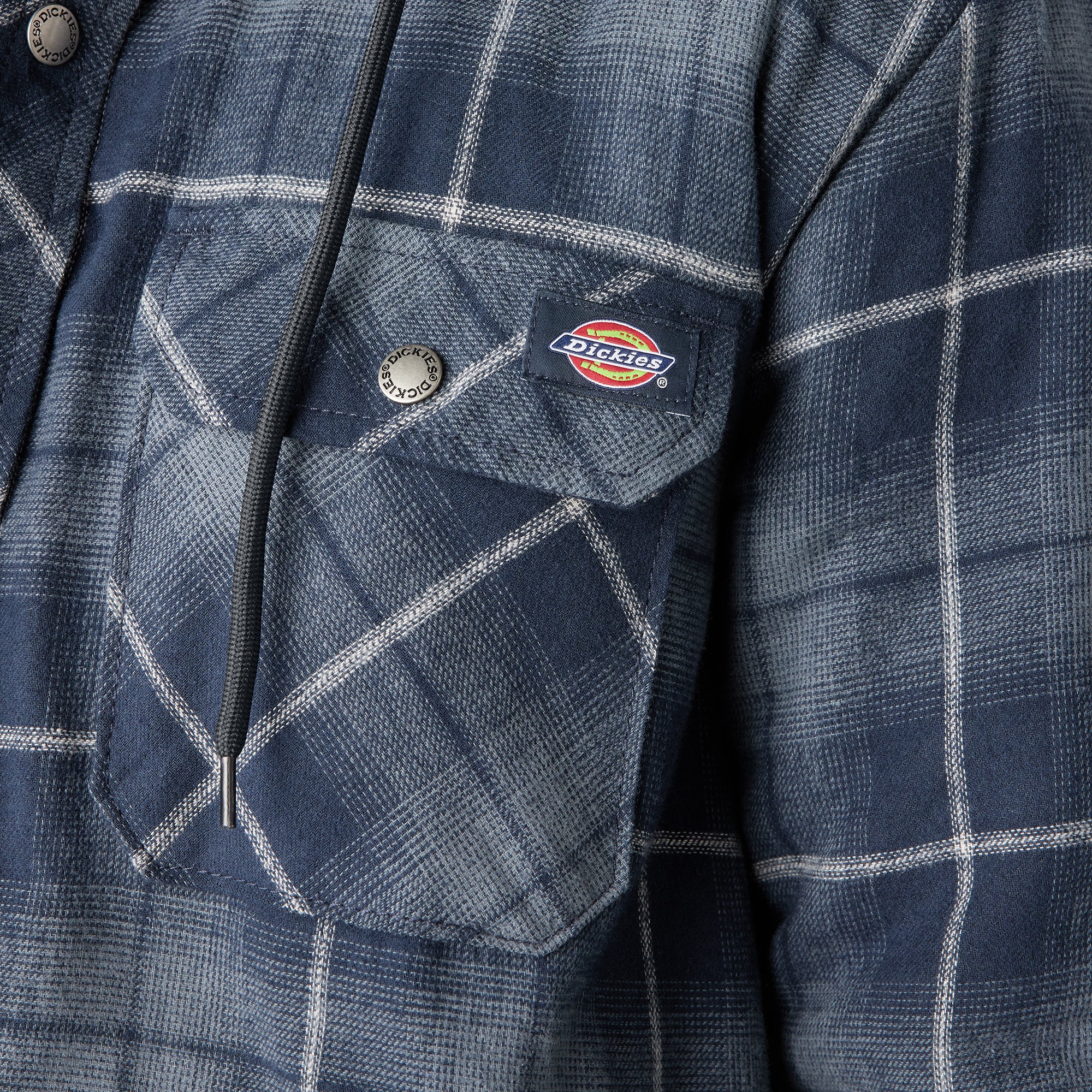 Water Repellent Flannel Hooded Shirt Jacket - Image 7