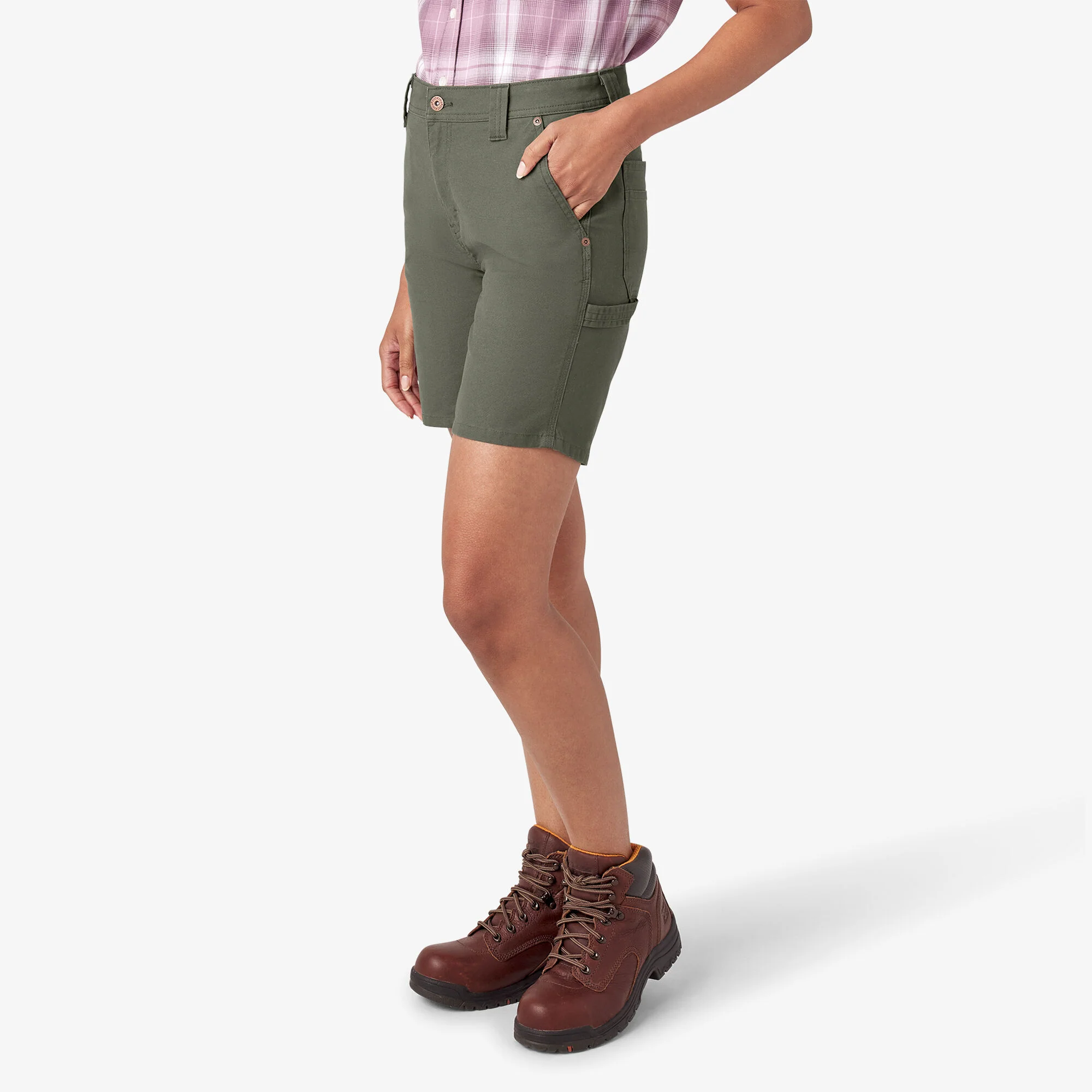 Women’s Duck Carpenter Shorts, 7" - Image 3