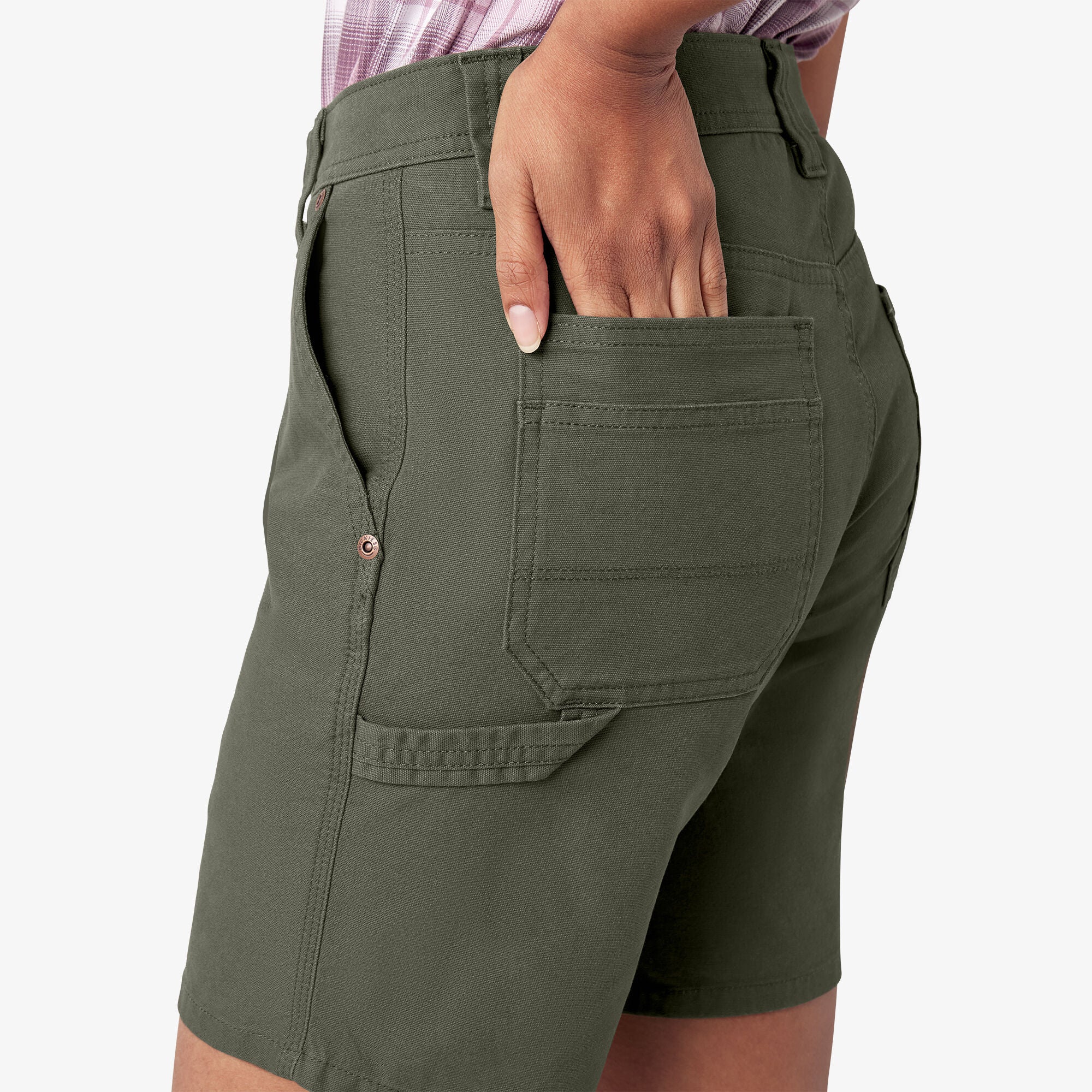 Women’s Duck Carpenter Shorts, 7" - Image 8