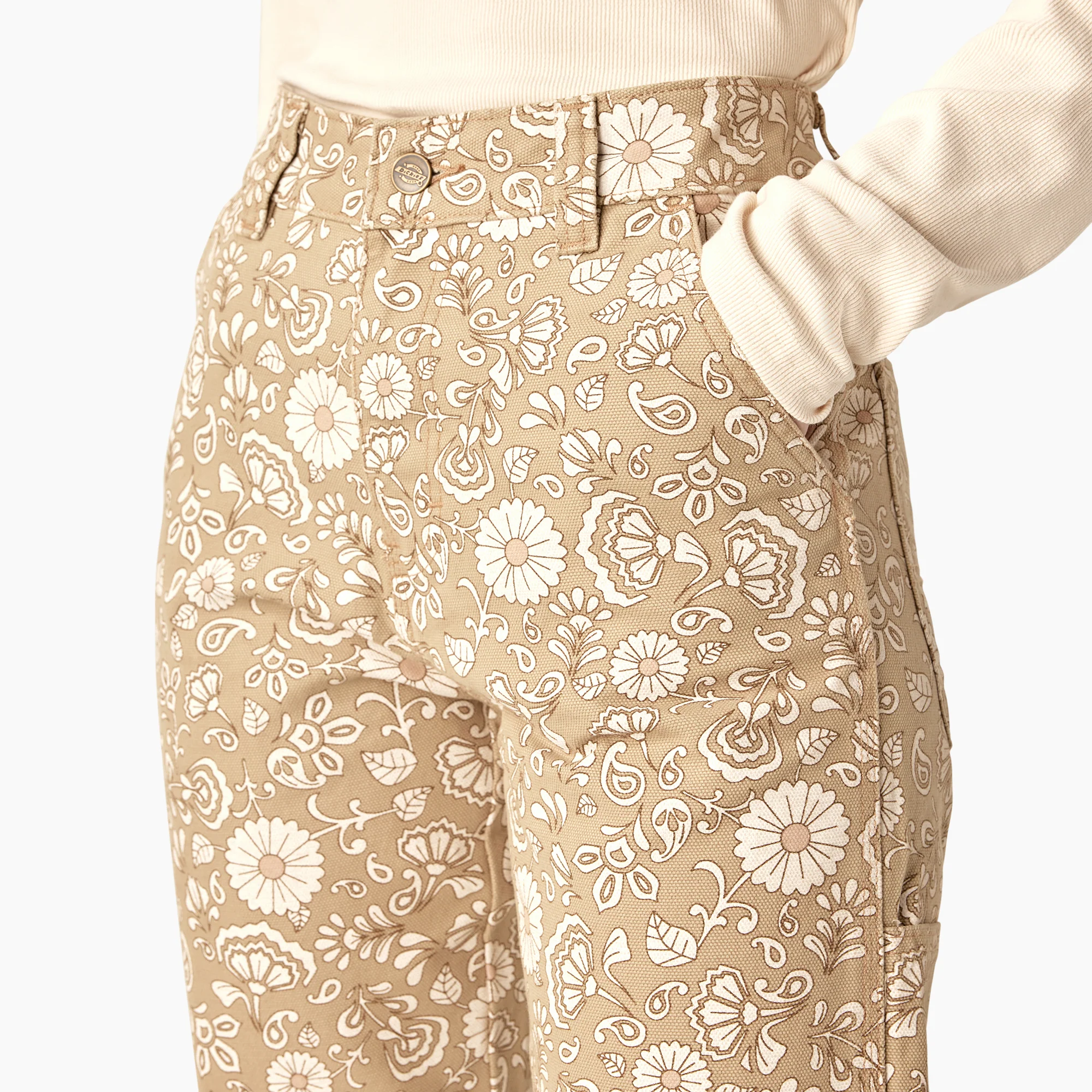 Women’s Ellis Floral Duck Canvas Pants - Image 5
