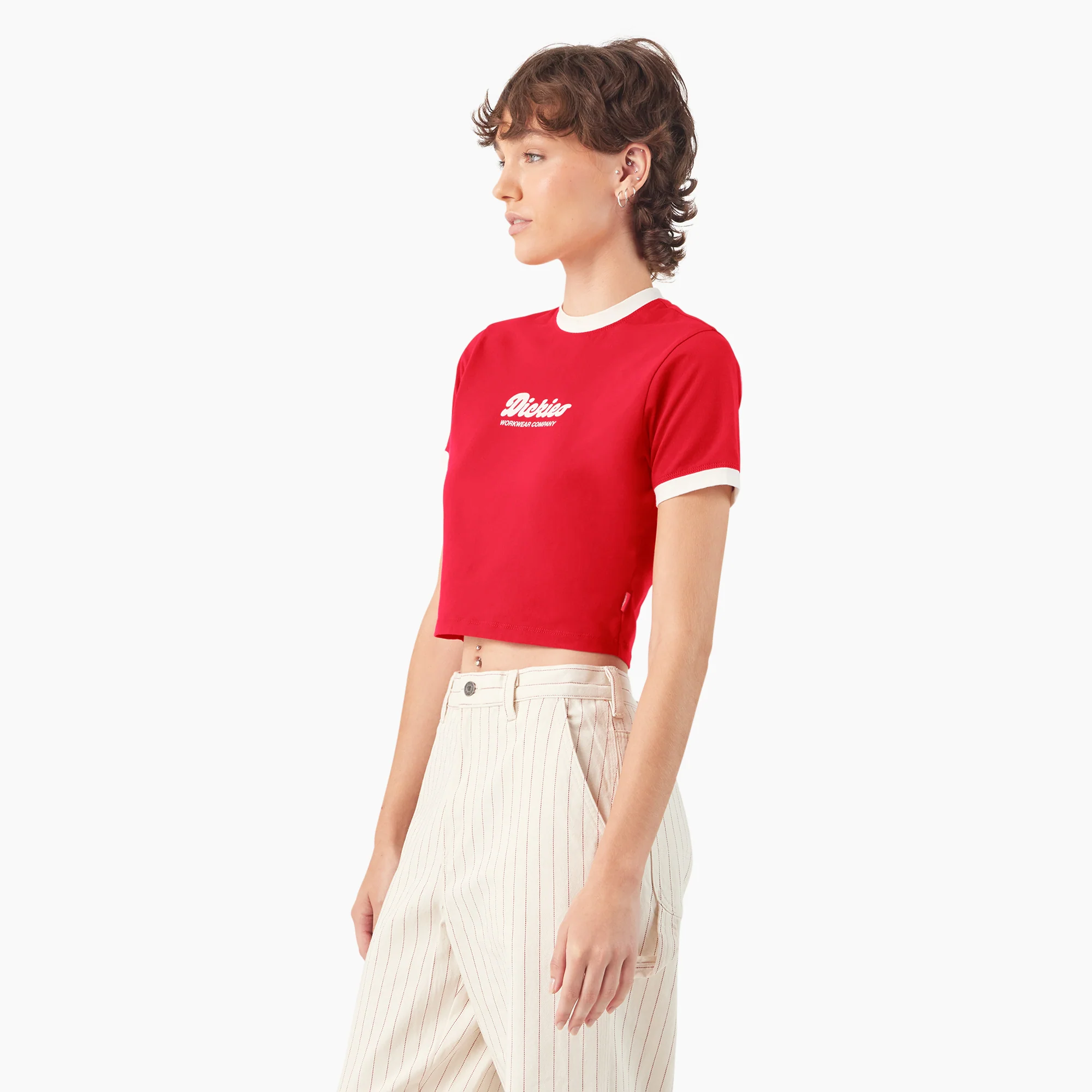 Women’s Lewistown Cropped Ringer T-Shirt - Image 3