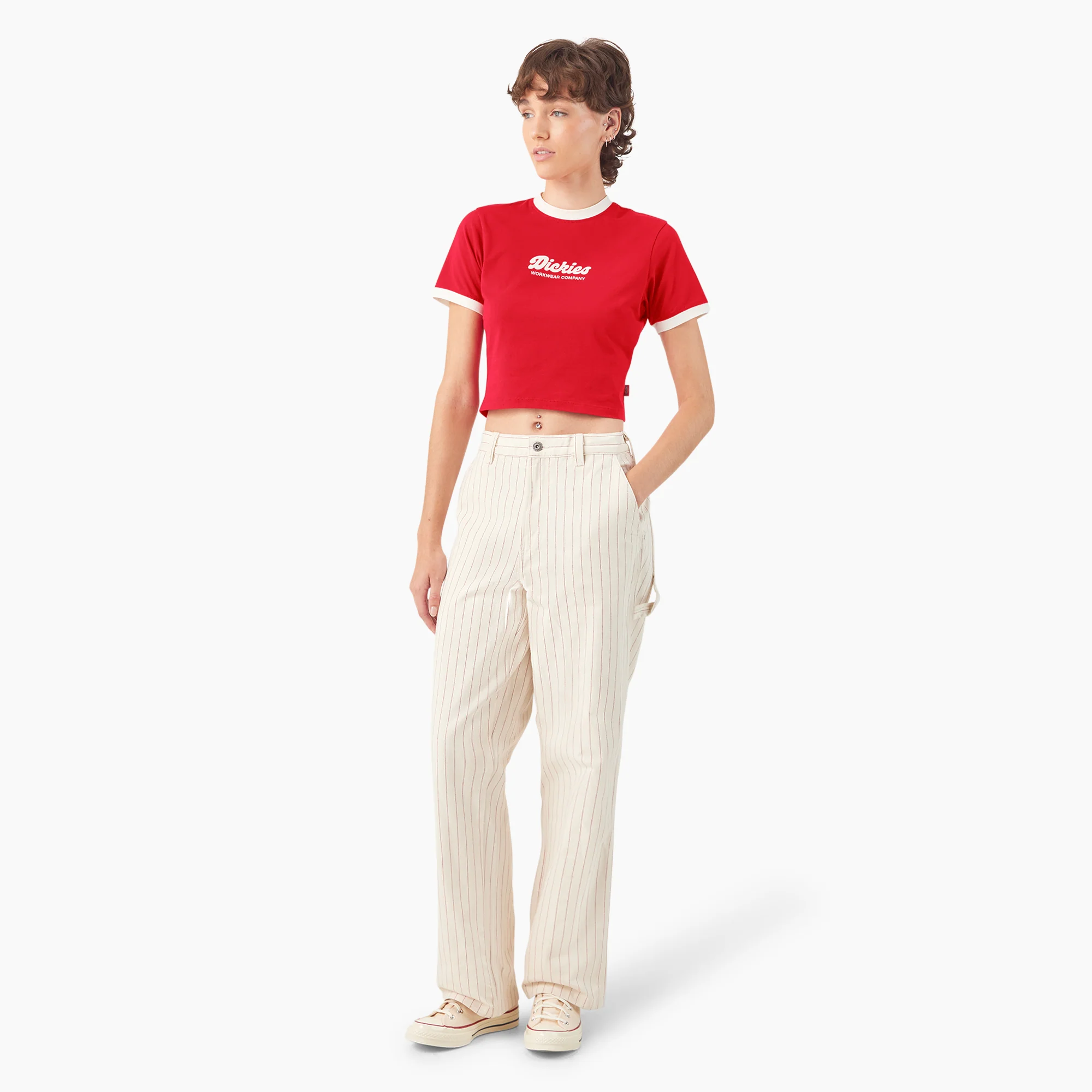 Women’s Lewistown Cropped Ringer T-Shirt - Image 4