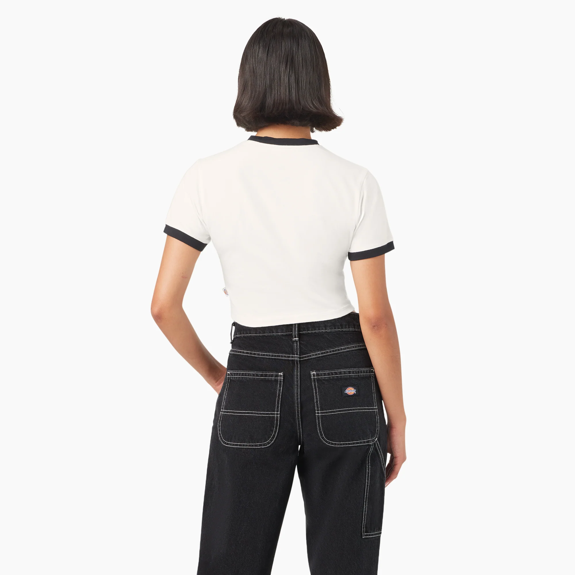 Women’s Lewistown Cropped Ringer T-Shirt - Image 2