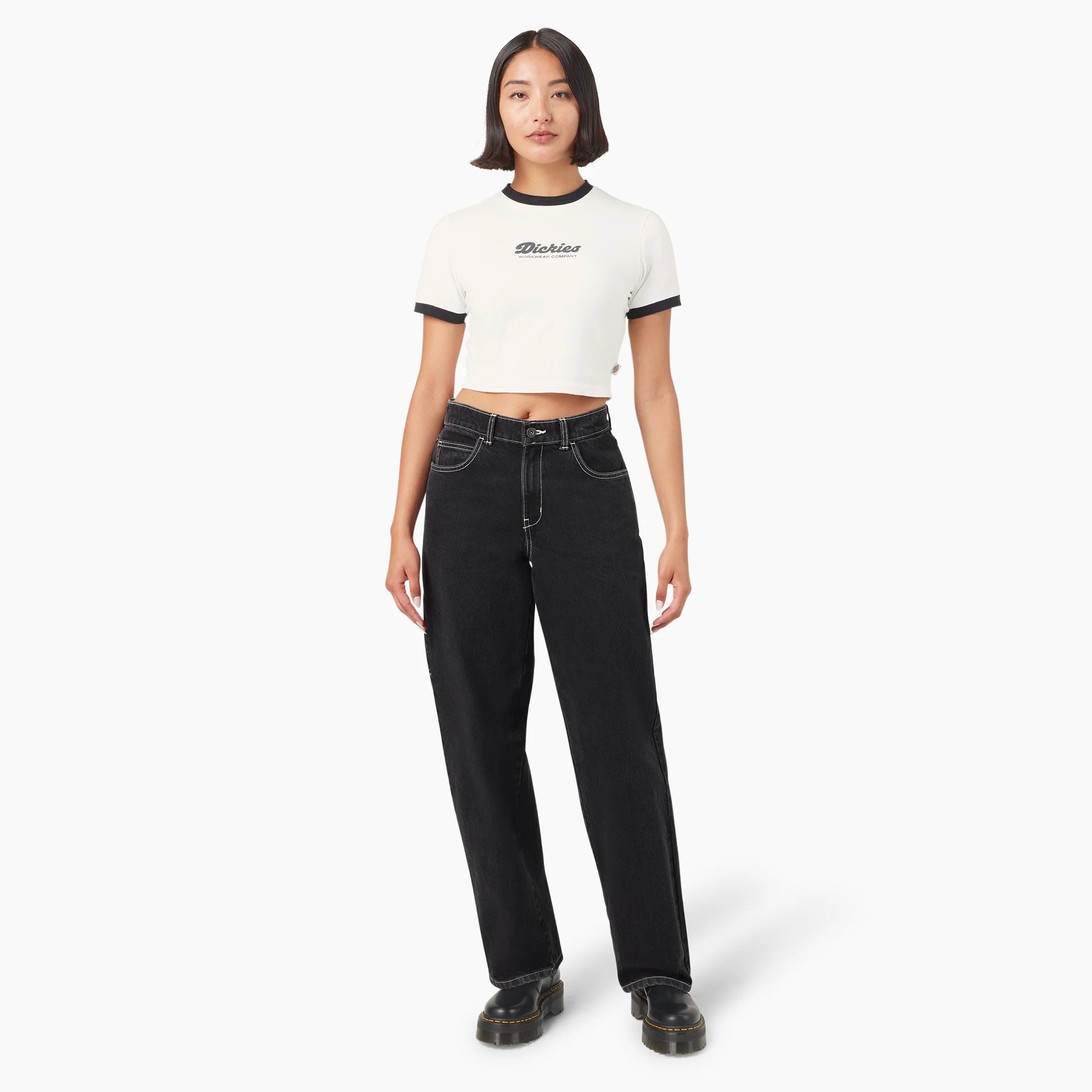 Women’s Lewistown Cropped Ringer T-Shirt - Image 4