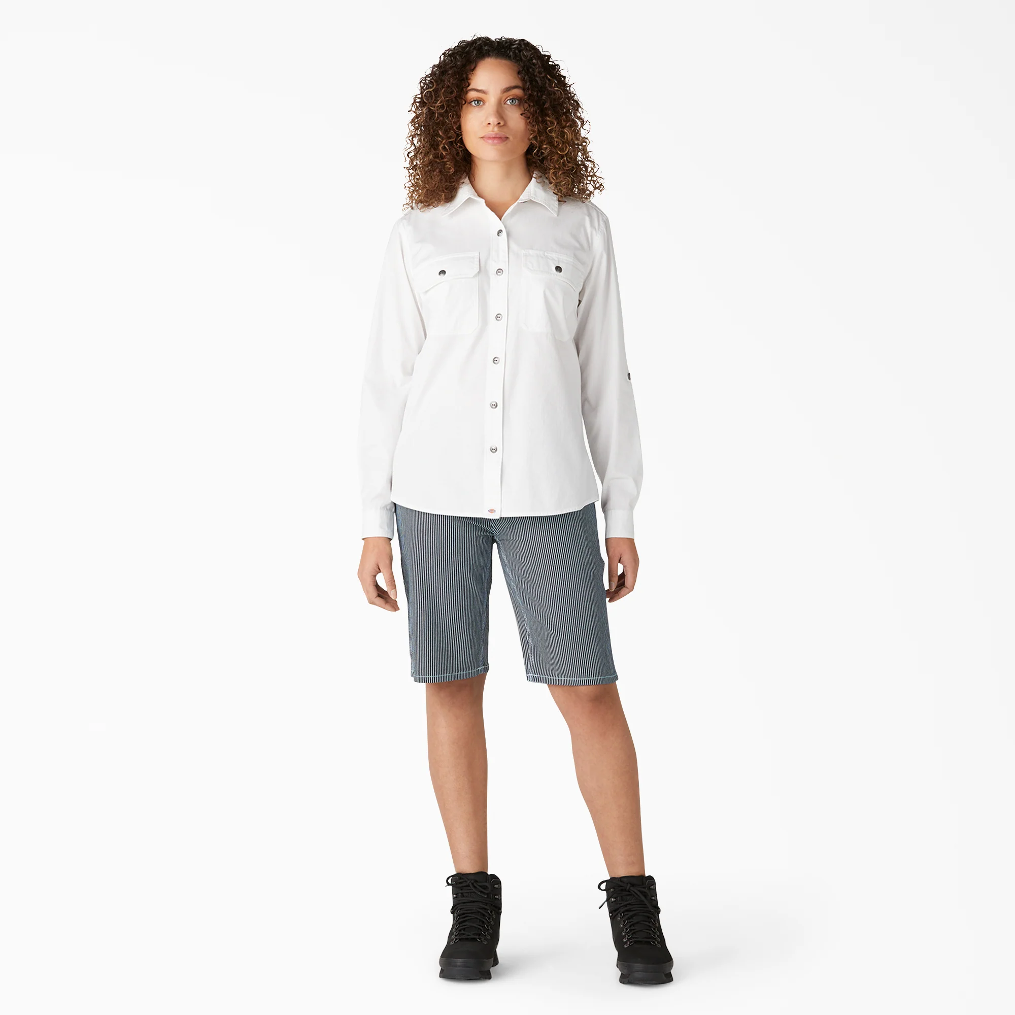 Women’s Long Sleeve Roll-Tab Work Shirt - Image 4