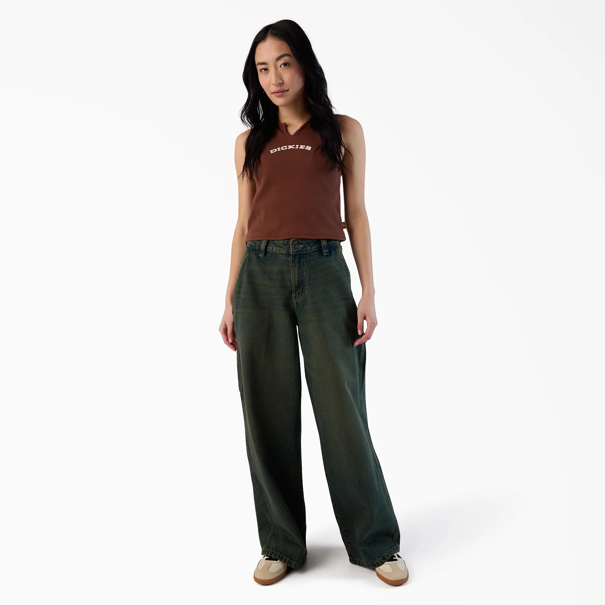 Women’s Loose Fit Denim Carpenter Jeans - Image 3