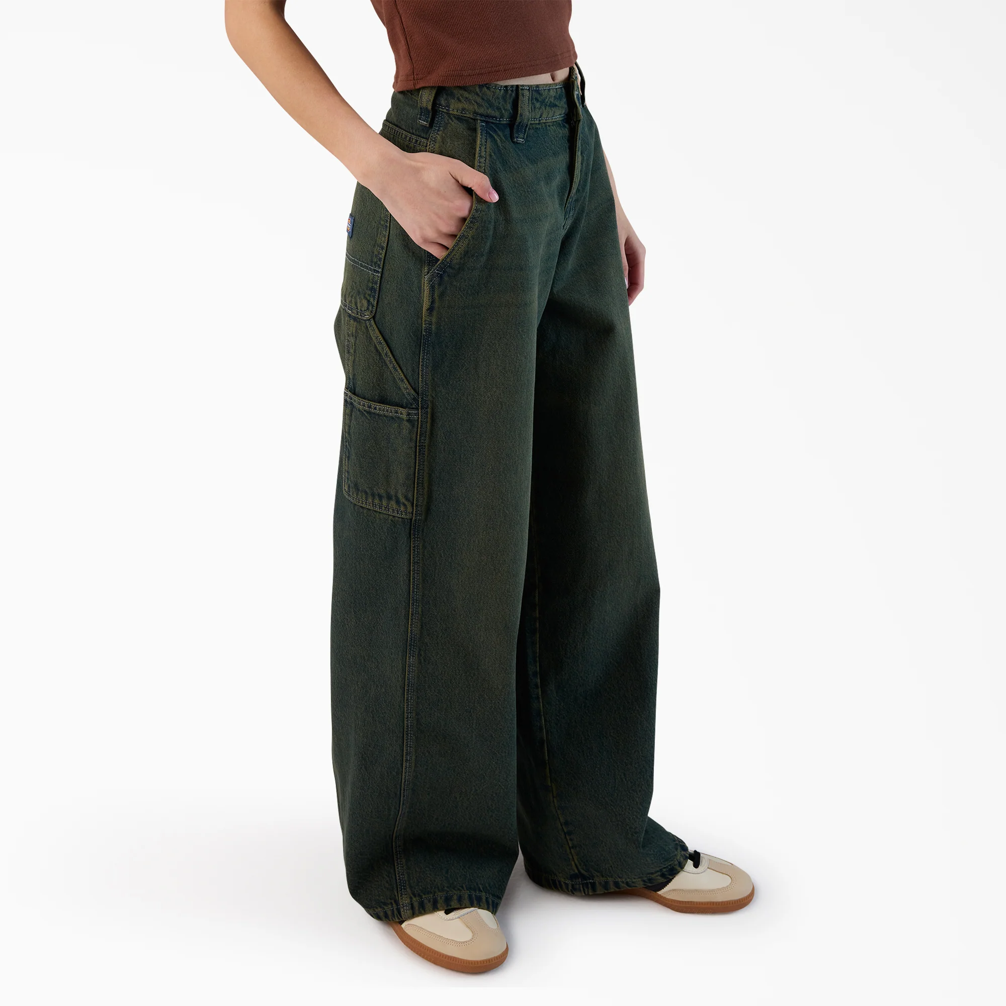 Women’s Loose Fit Denim Carpenter Jeans - Image 4
