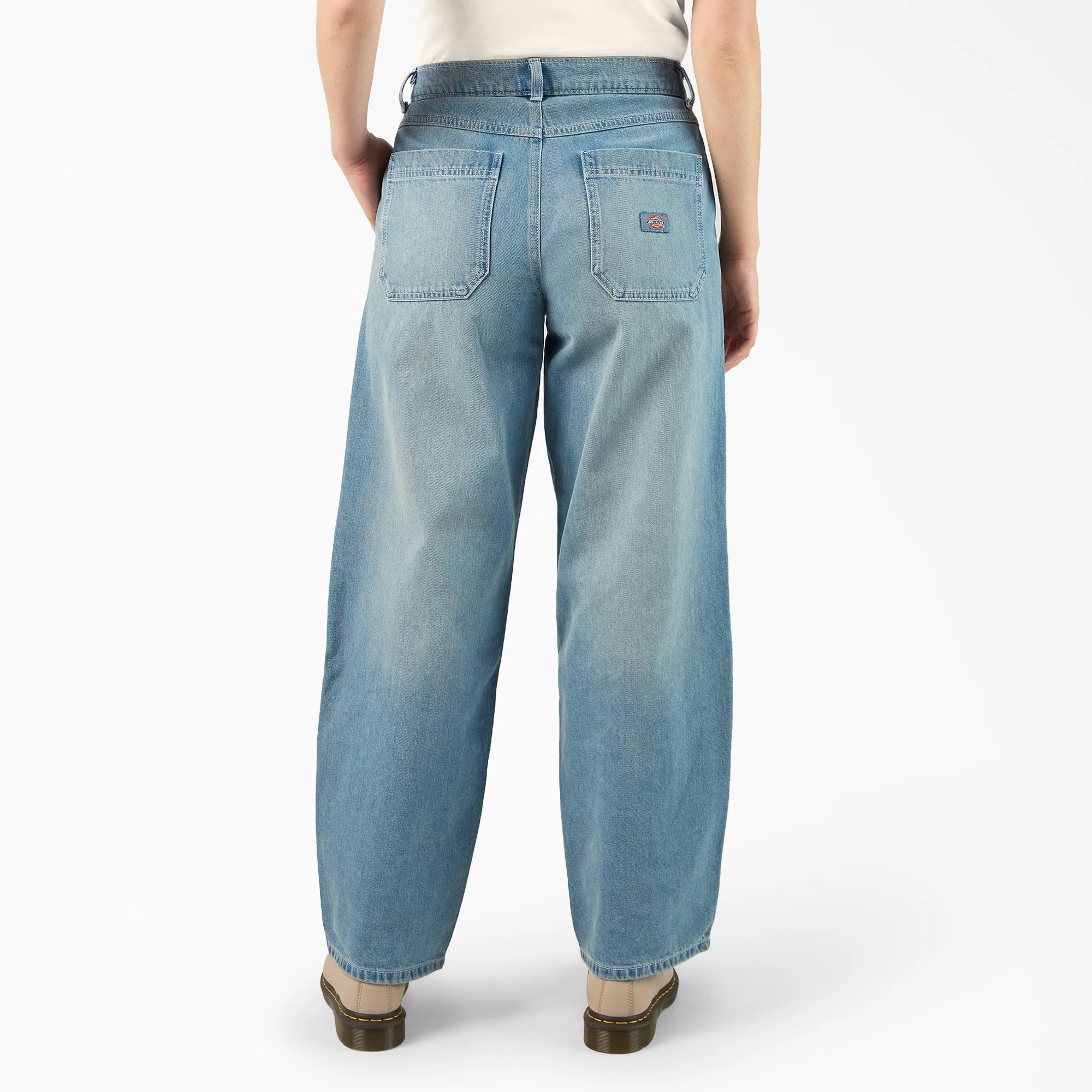 Women’s Loose Fit Double Knee Jeans - Image 2