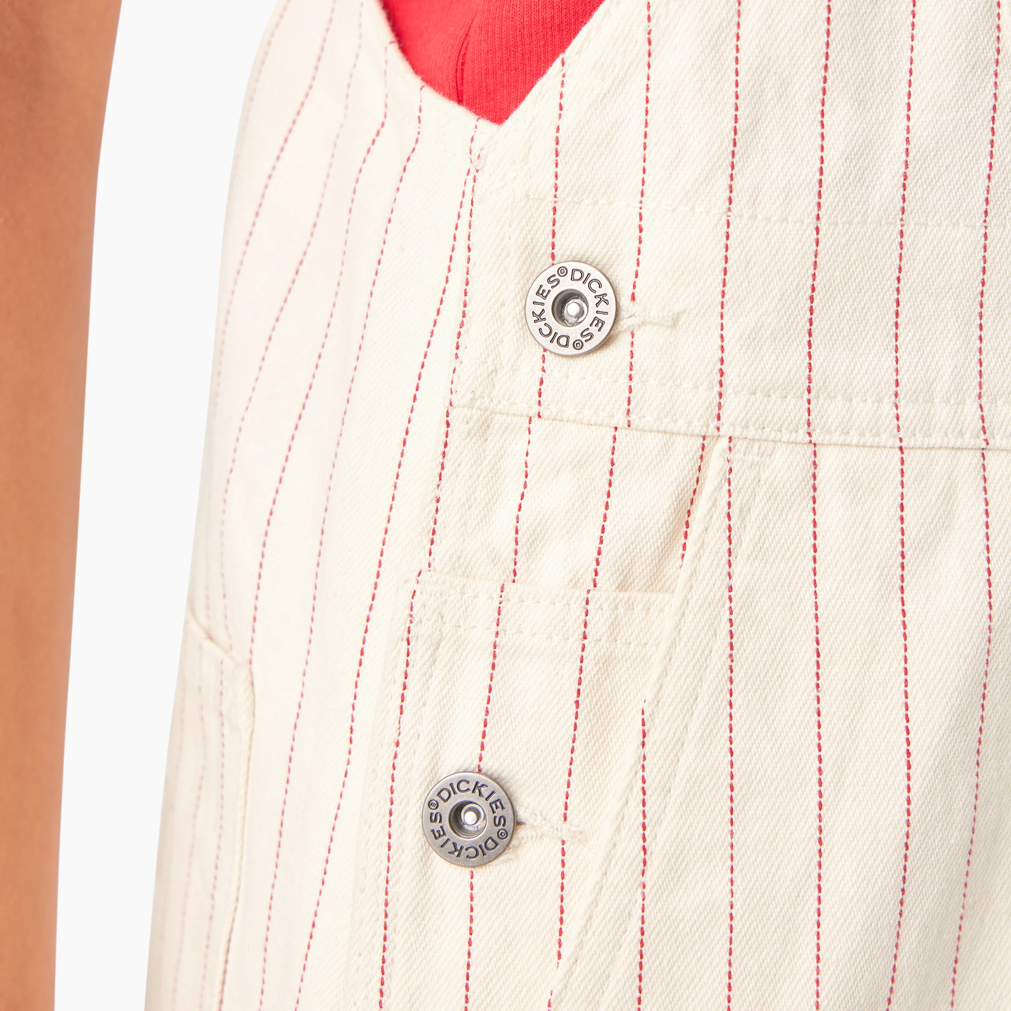 Women’s Pinstripe Service Bib Overalls - Image 9