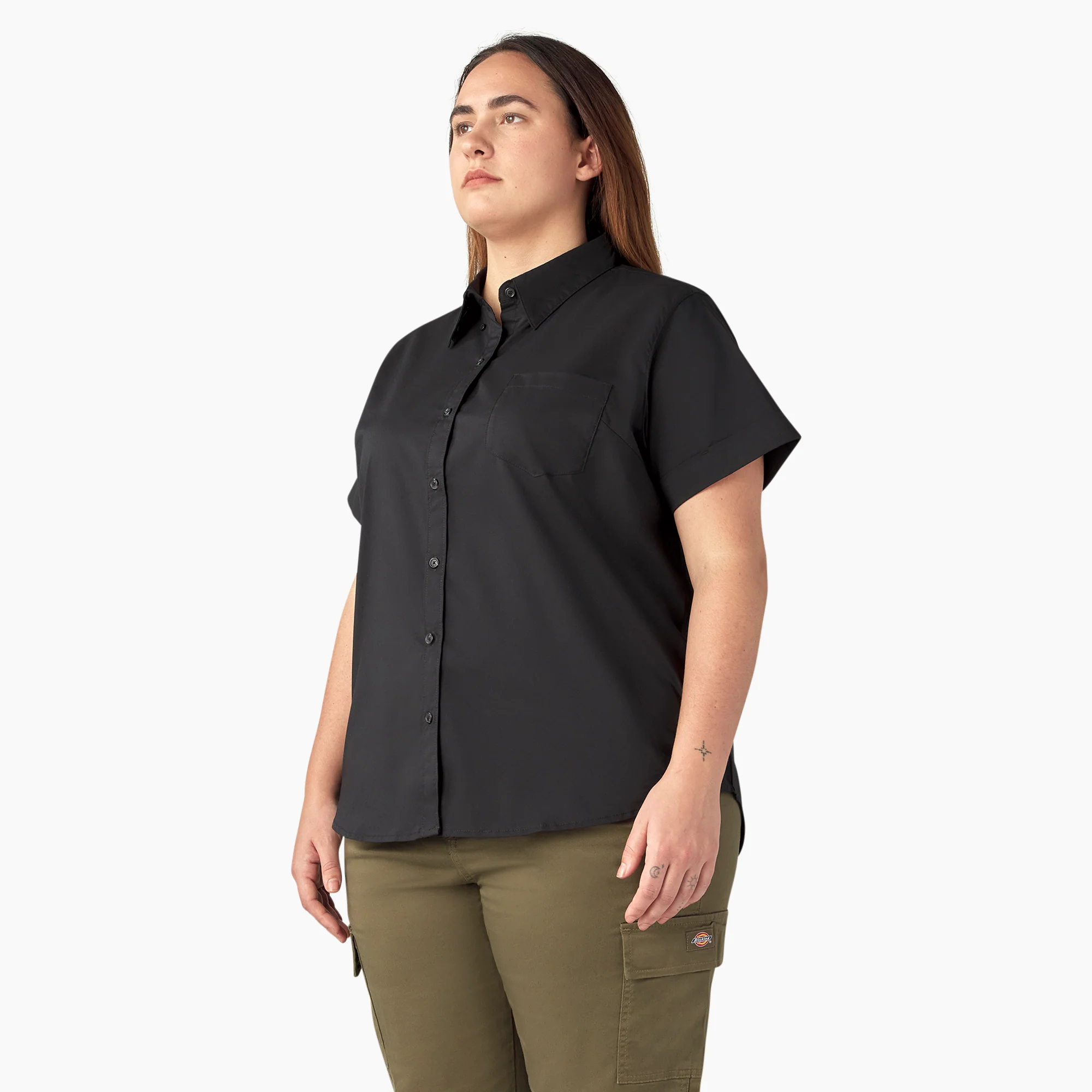 Women’s Plus Button-Up Shirt - Image 3