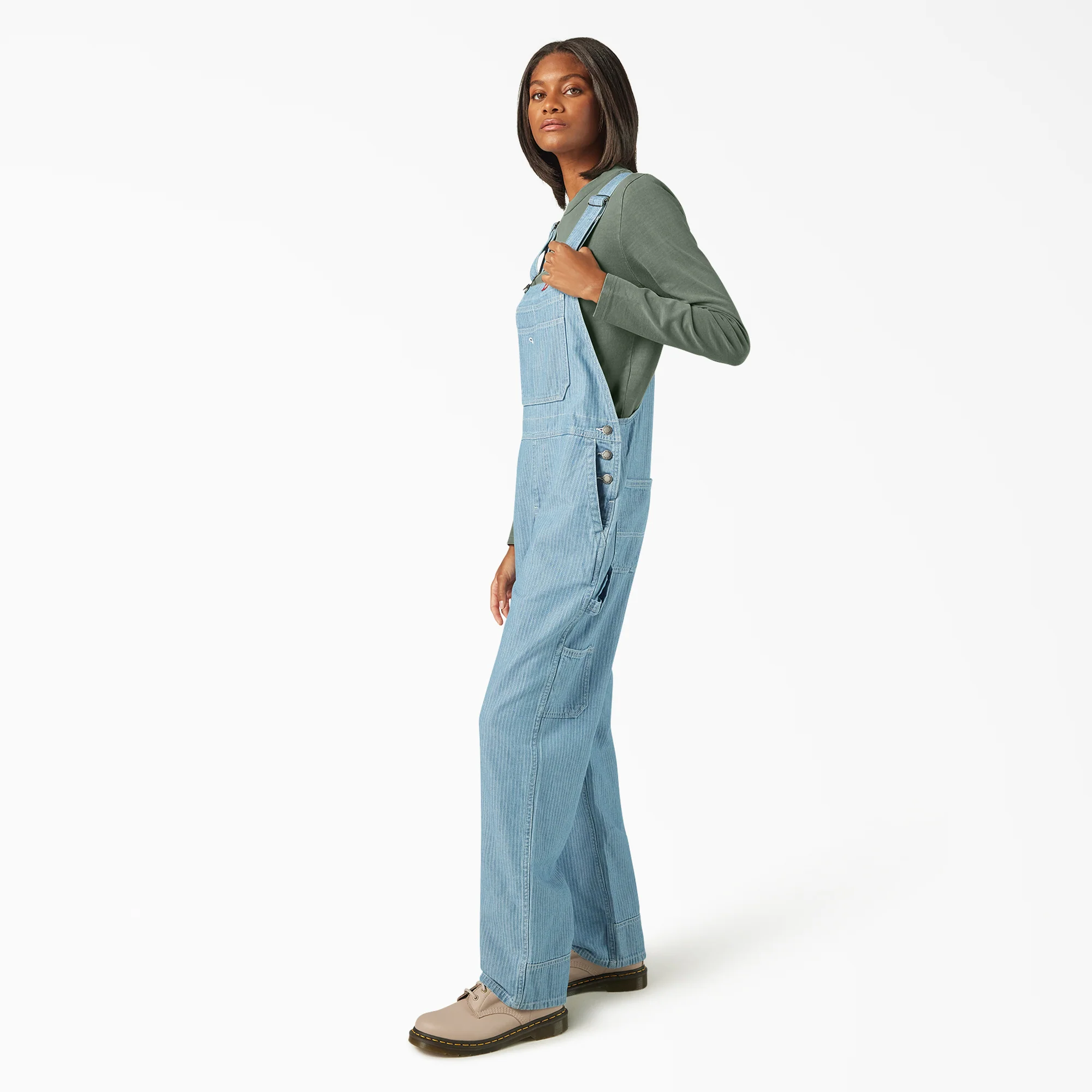 Women’s Relaxed Fit Bib Overalls - Image 3