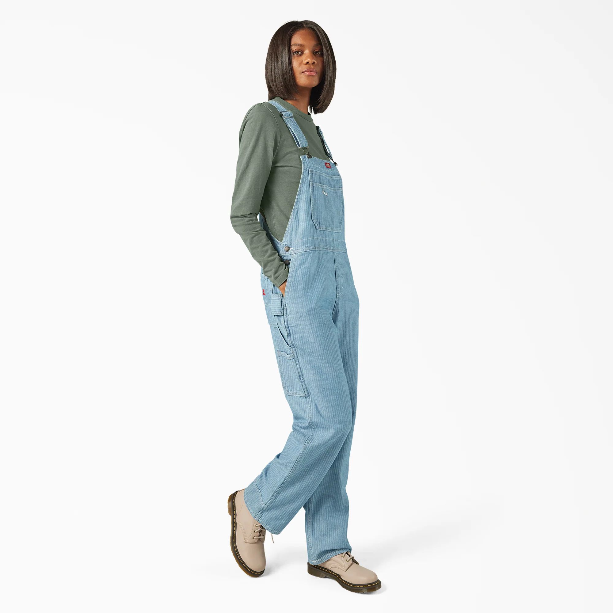 Women’s Relaxed Fit Bib Overalls - Image 4
