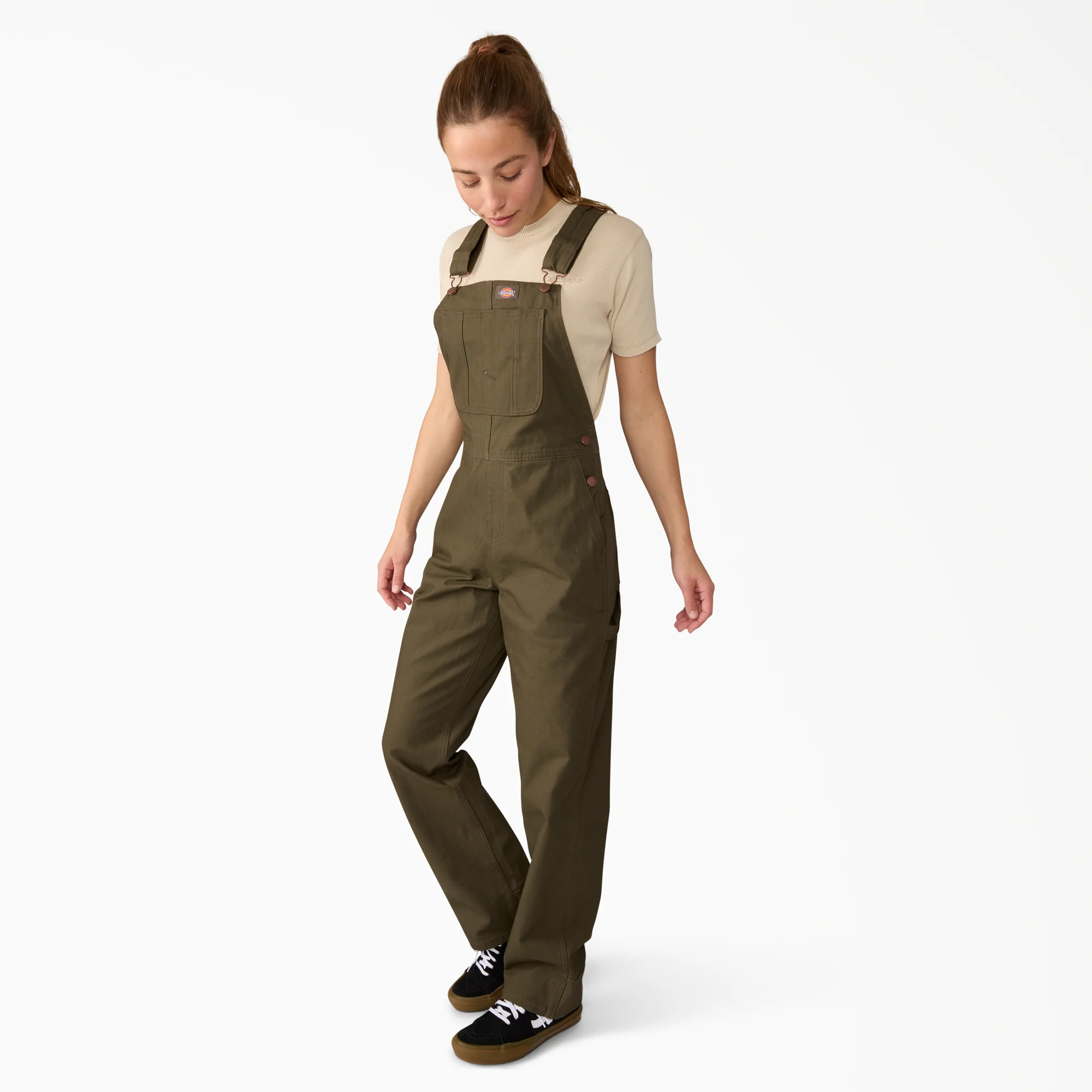 Women’s Relaxed Fit Bib Overalls - Image 3