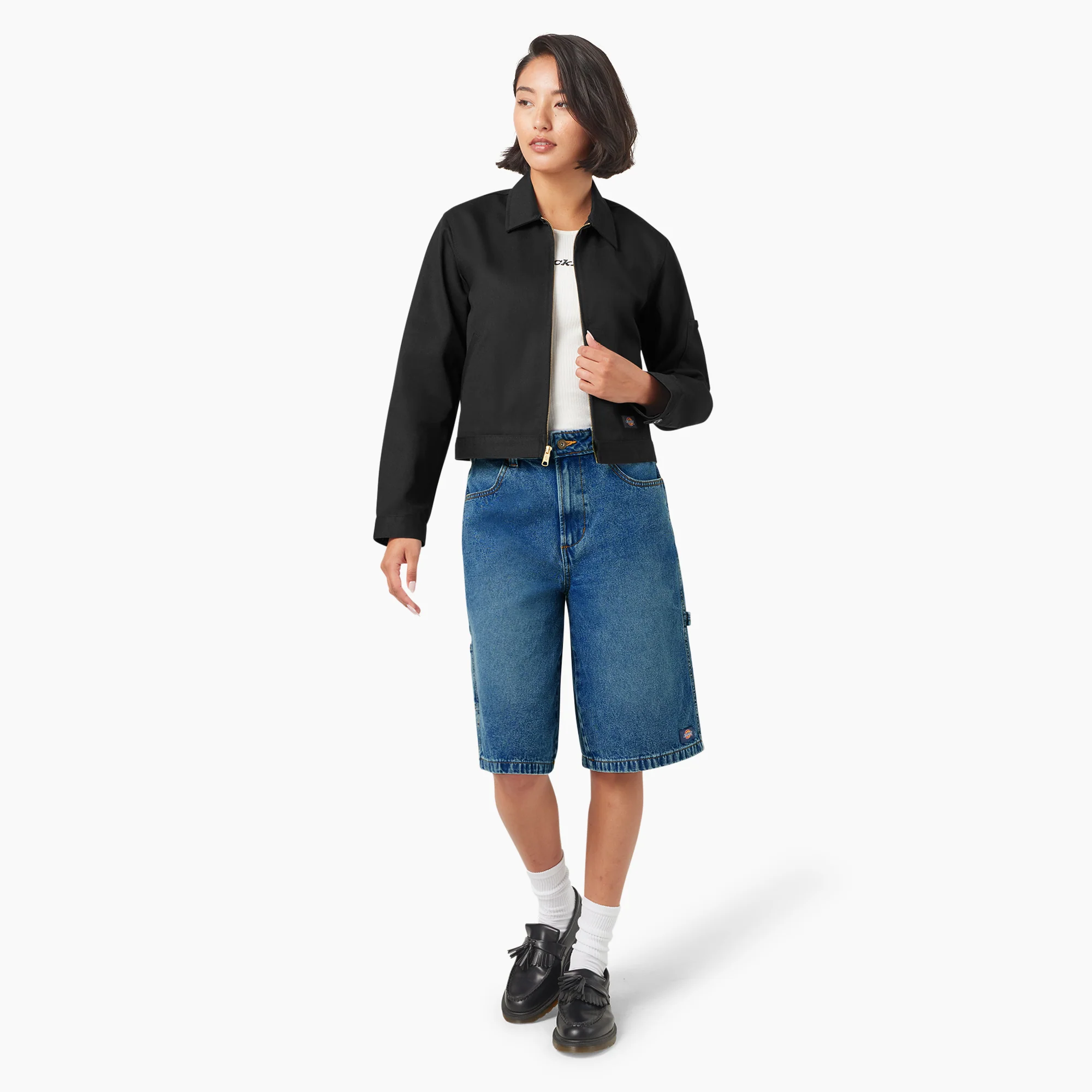 Women’s Unlined Cropped Eisenhower Jacket - Image 4
