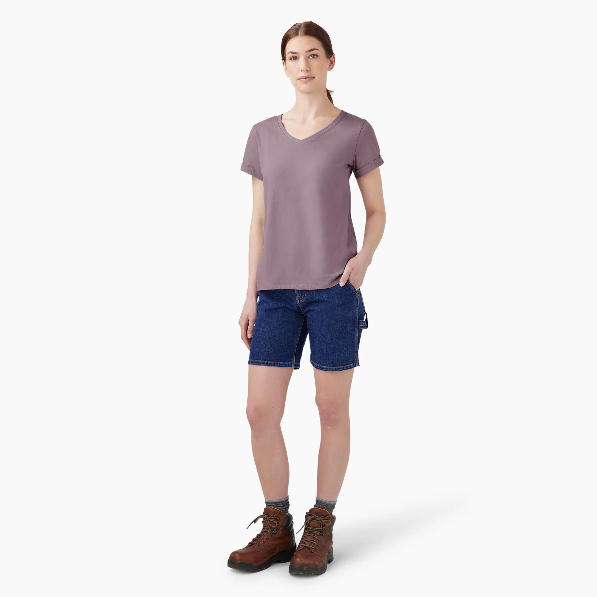 Women’s V-Neck T-Shirt - Image 4