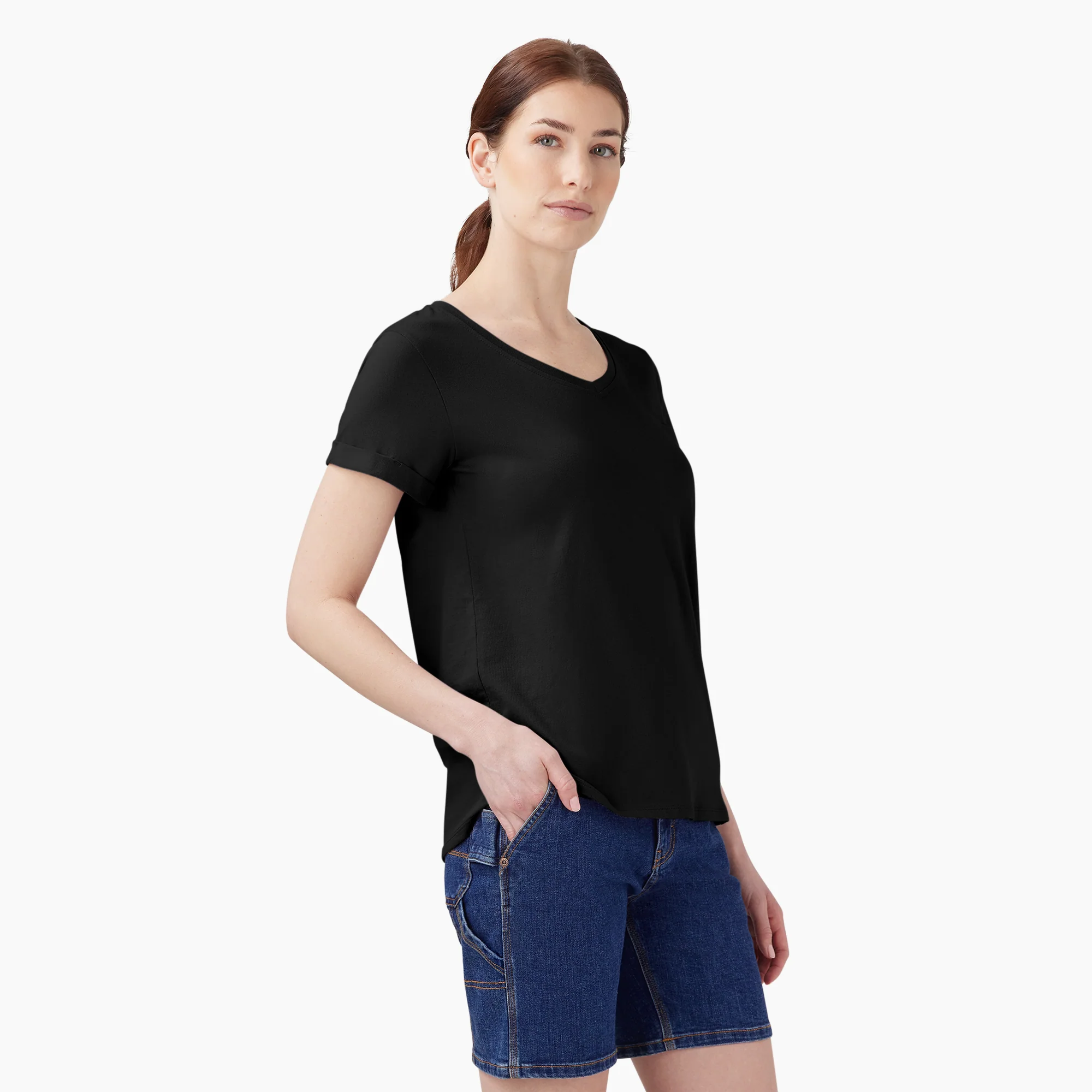 Women’s V-Neck T-Shirt - Image 4