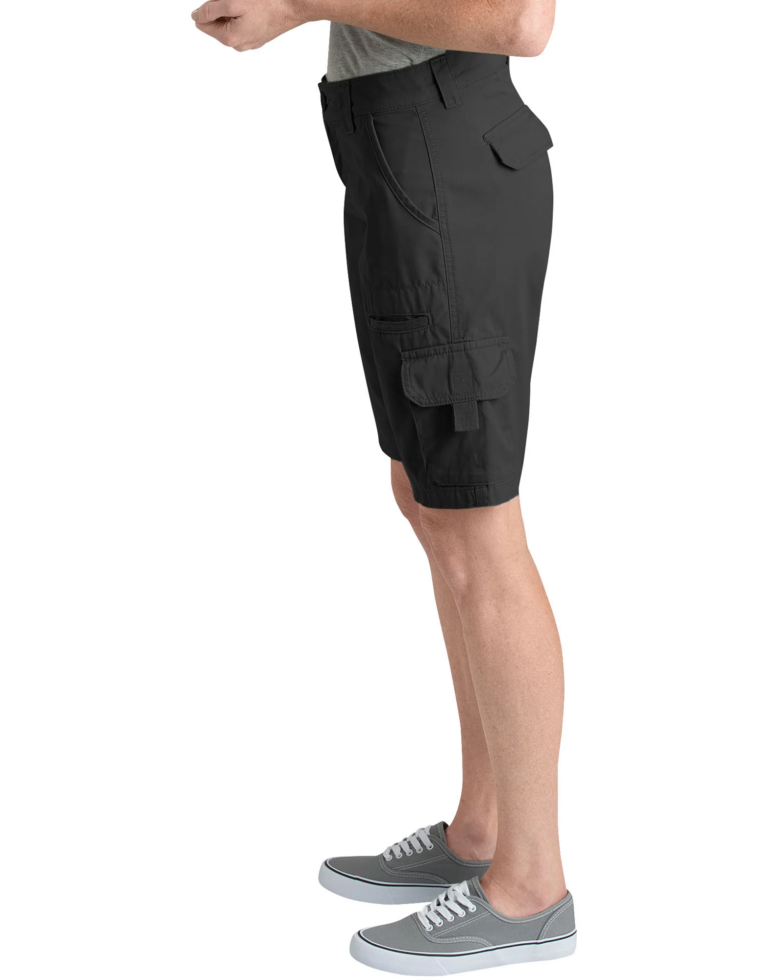 Women's 11" Relaxed Fit Cotton Cargo Shorts - Image 3