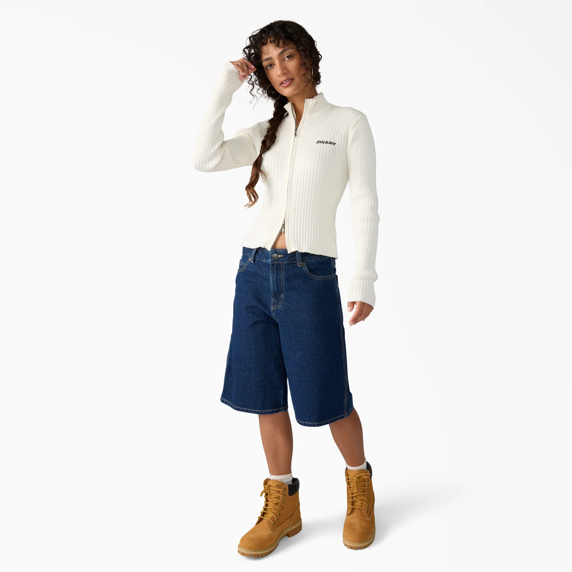 Women's 957 Loose Denim Shorts, 13" - Image 4