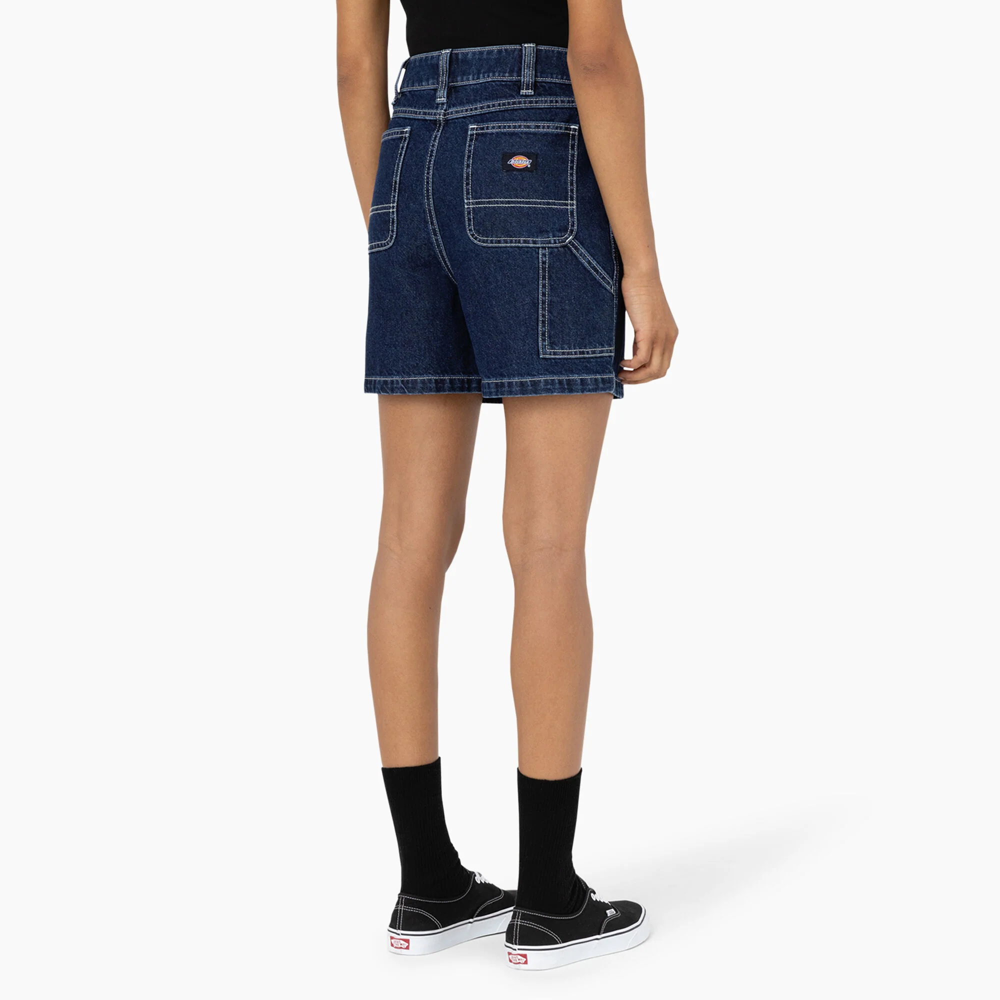 Women's Carpenter Jean Shorts, 5" - Image 4