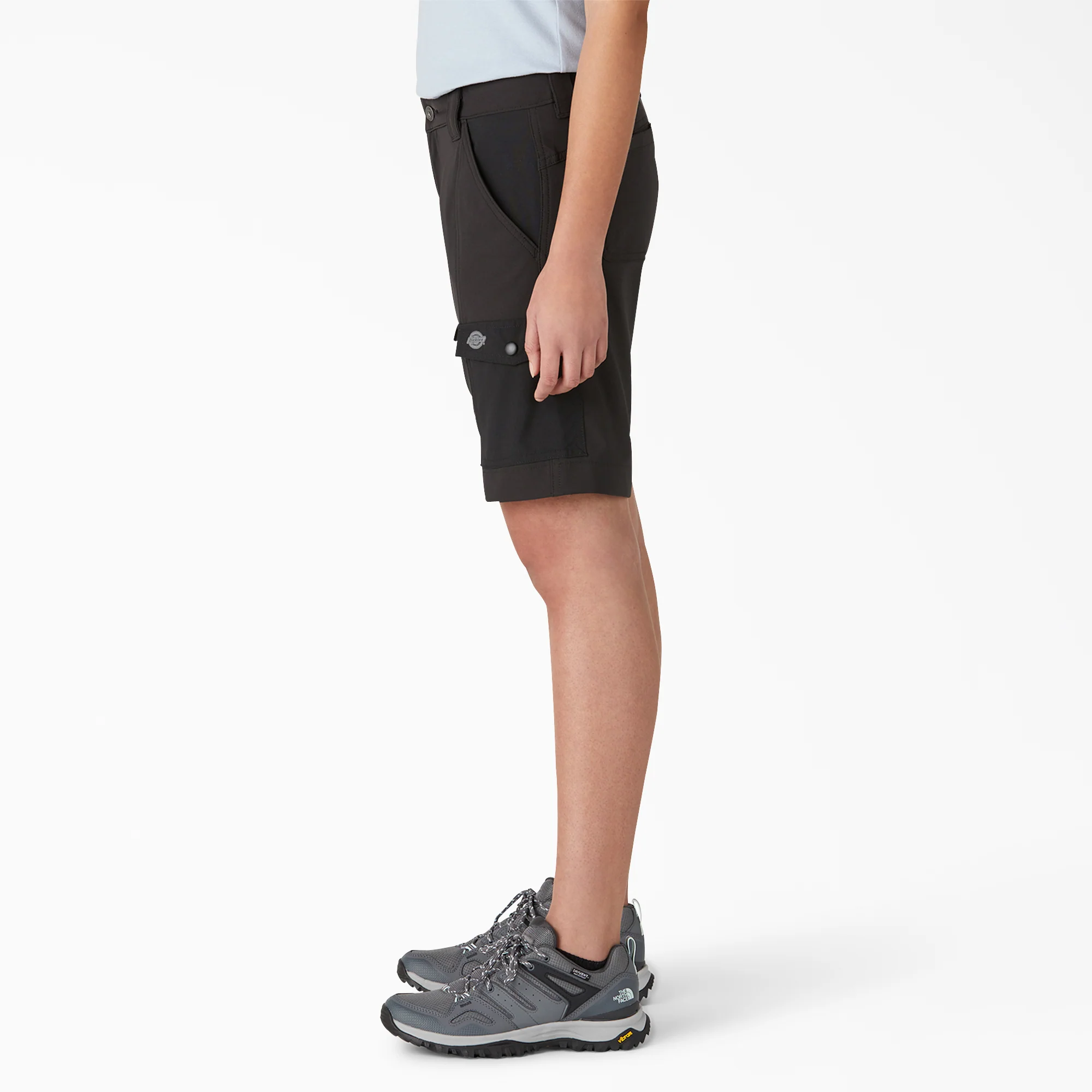 Women's Cooling Slim Fit Cargo Shorts, 10" - Image 3
